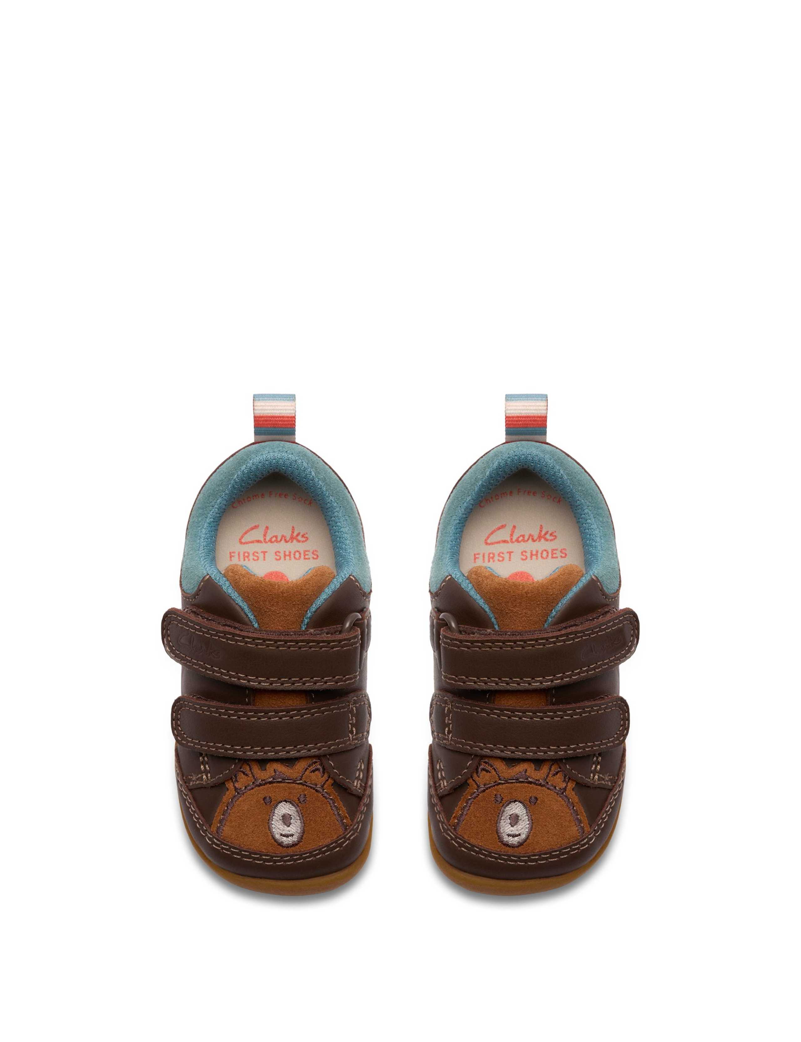 Kids' Leather Riptape Bear Trainers (3 Small - 5 Small) 3 of 6