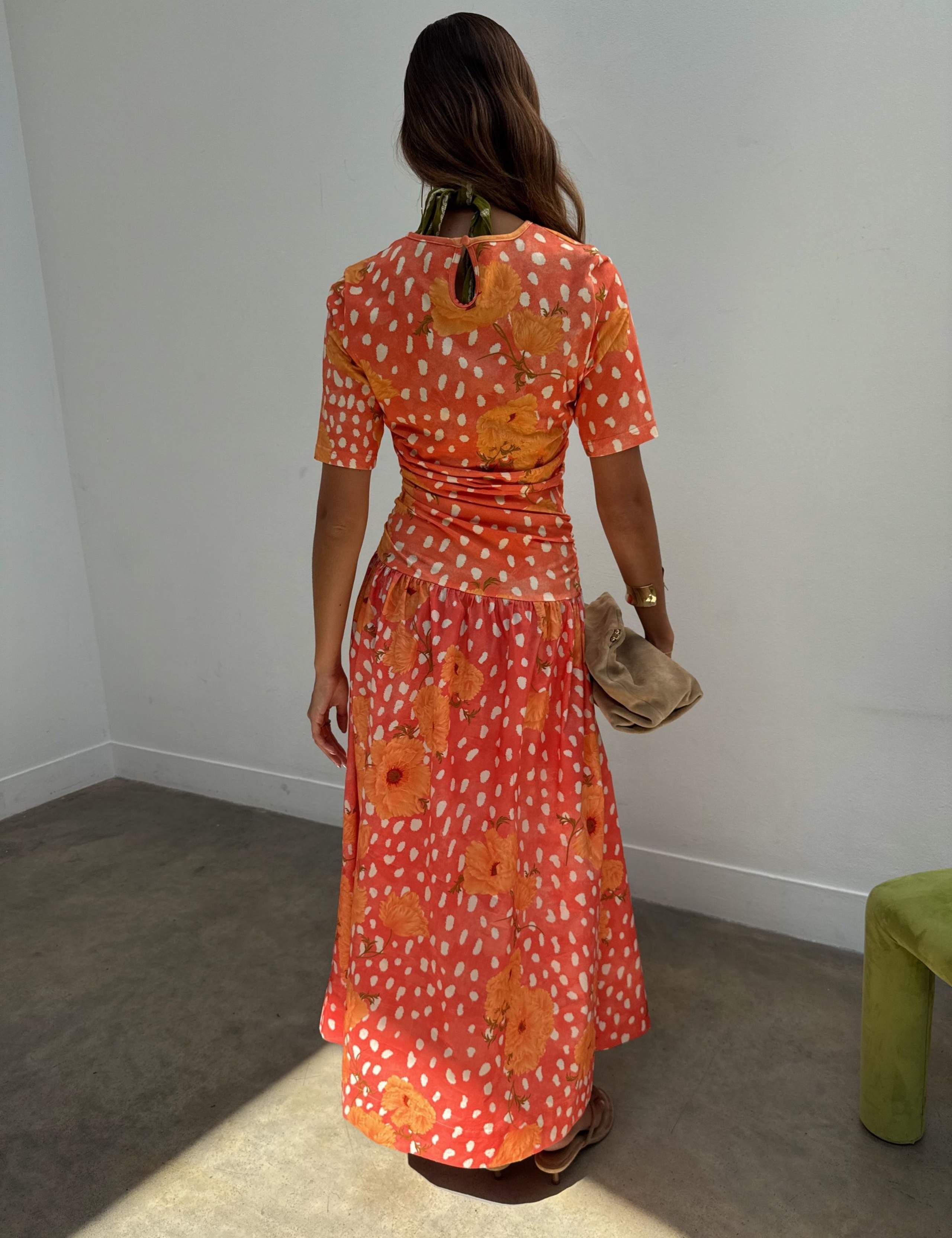 Cotton Rich Poppy Midi Skater Dress 2 of 5