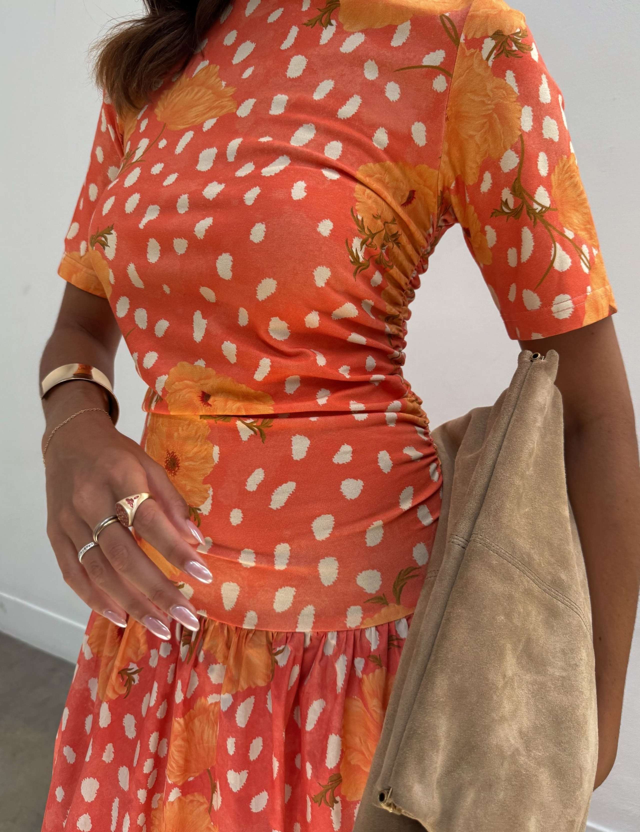 Cotton Rich Poppy Midi Skater Dress 4 of 5