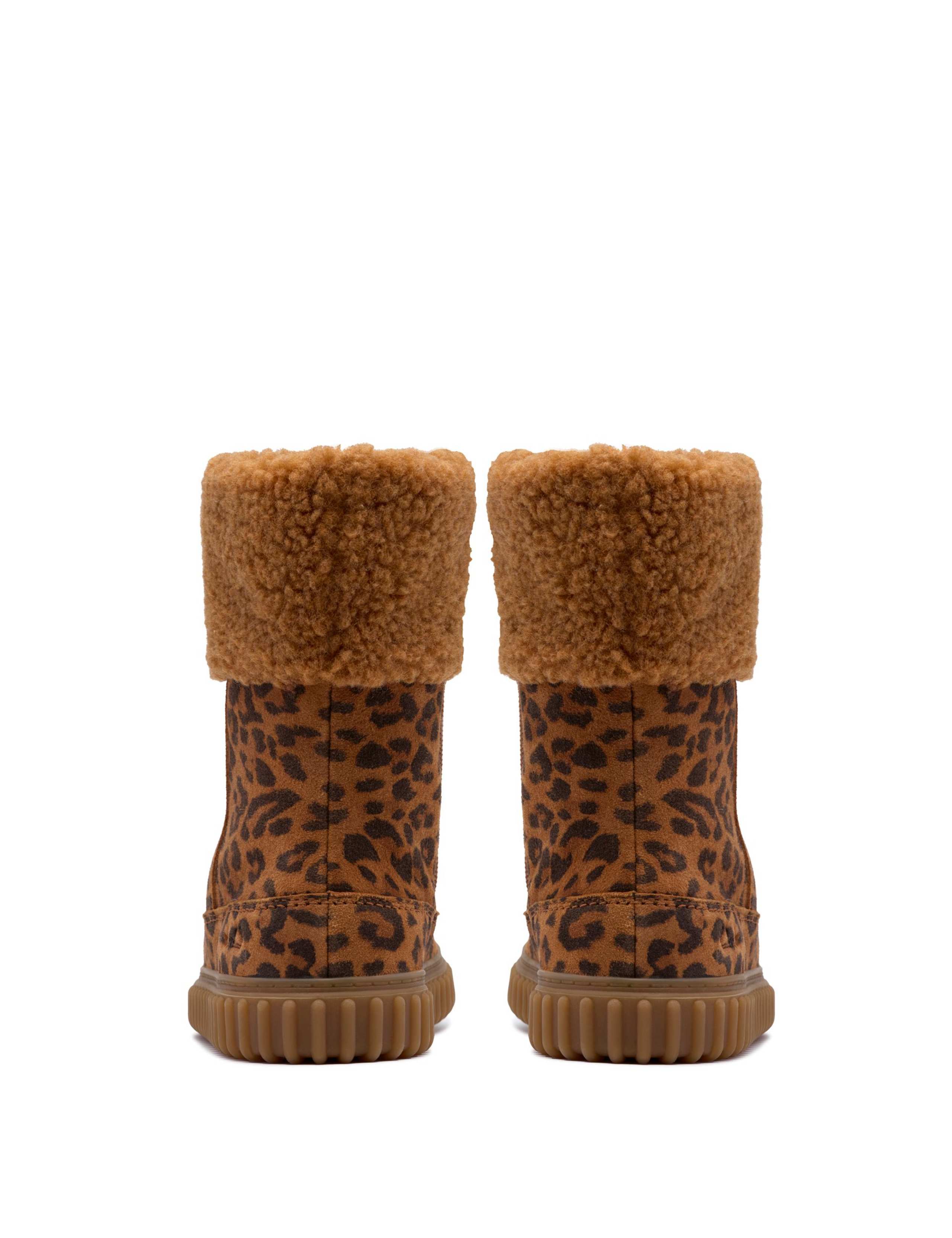 Kids' Leather Animal Print Boots (7 Small - 12.5 Small) 5 of 6