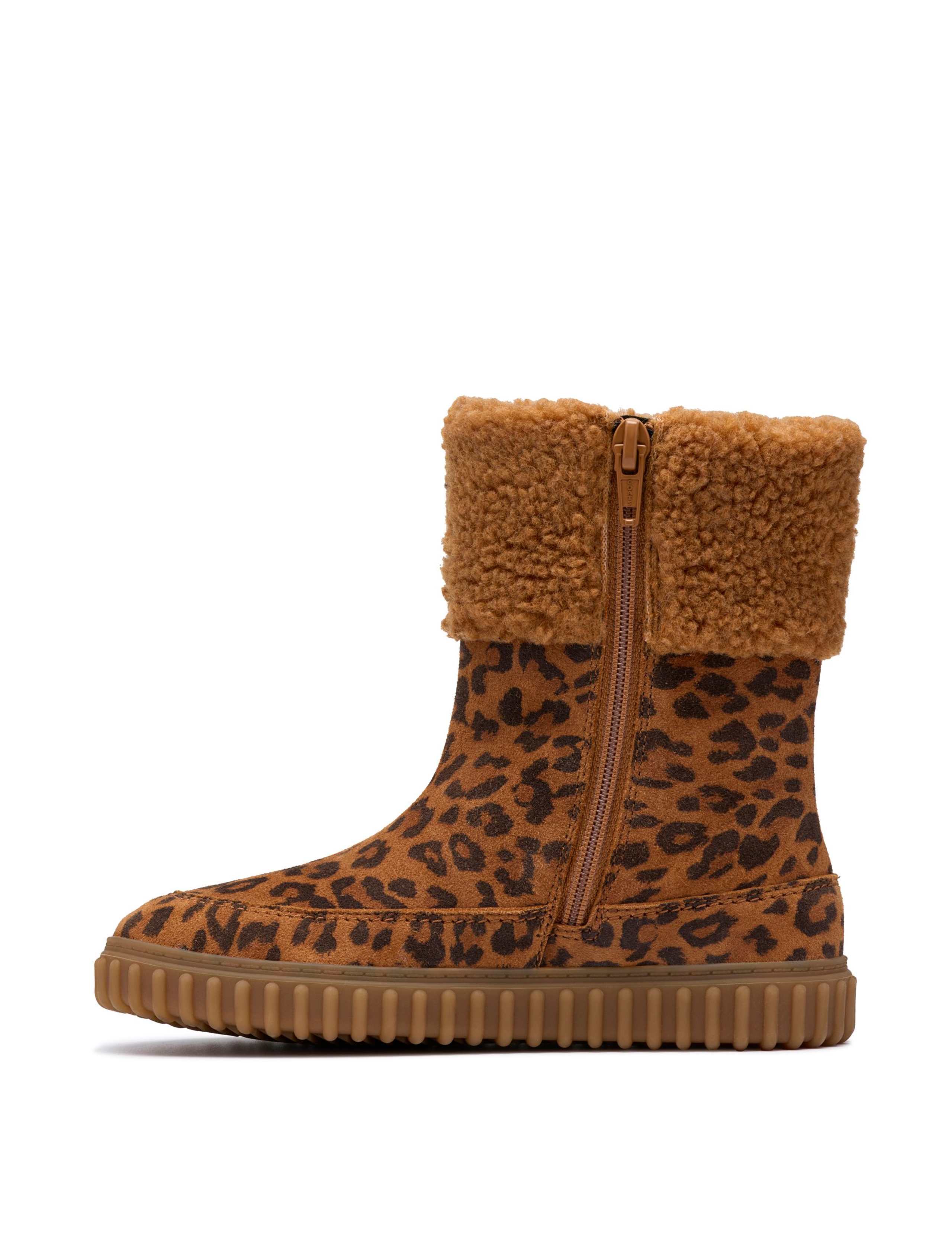 Kids' Leather Animal Print Boots (7 Small - 12.5 Small) 6 of 6