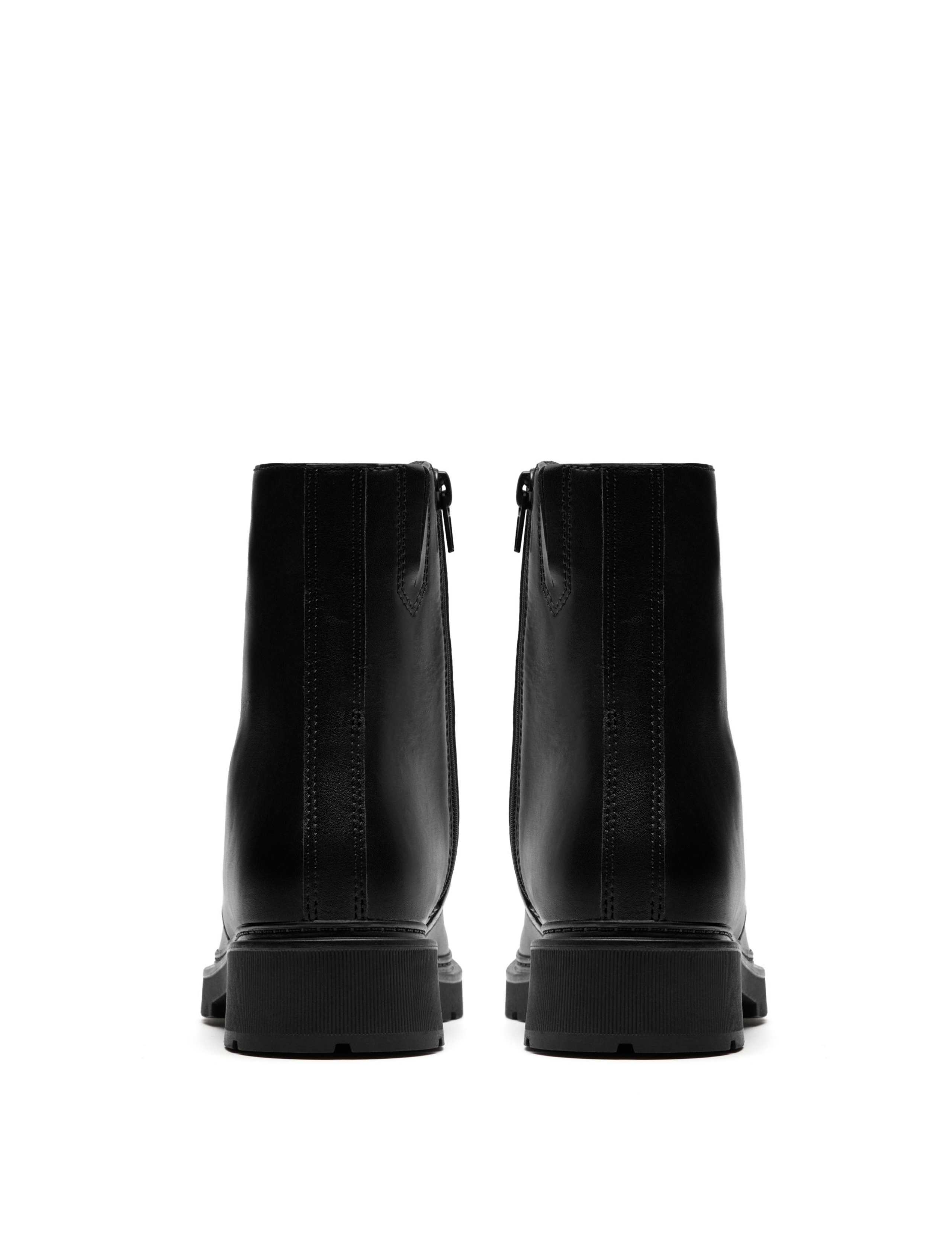 Leather Block Heel Ankle Boots 6 of 6