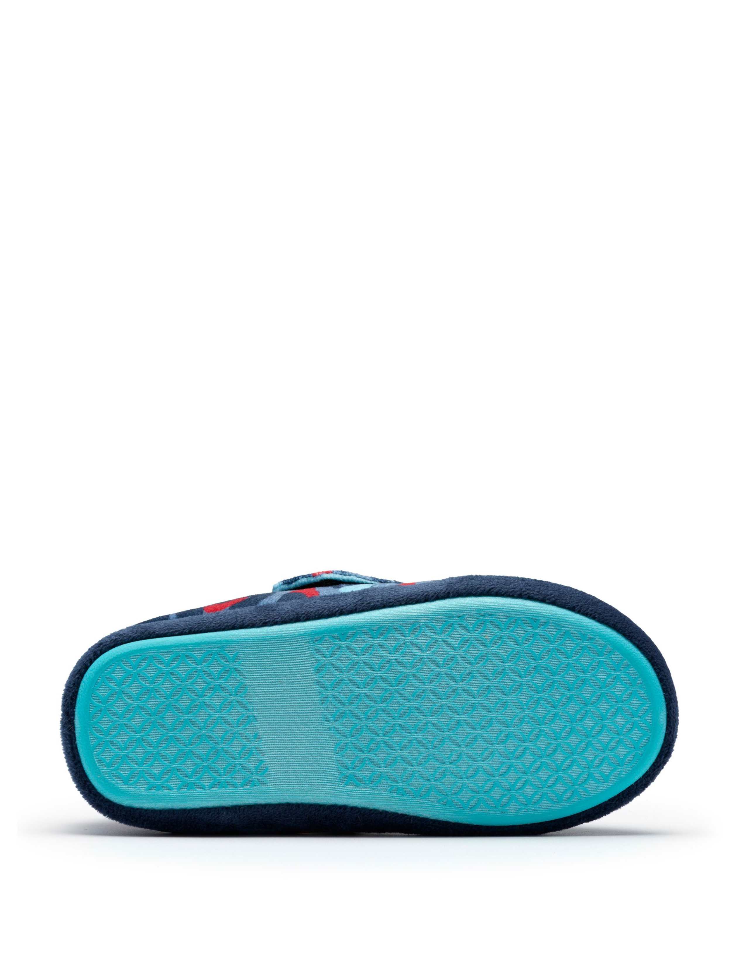 Kids' Animal Print Riptape Slippers (10 Small - 12 Small) 2 of 6