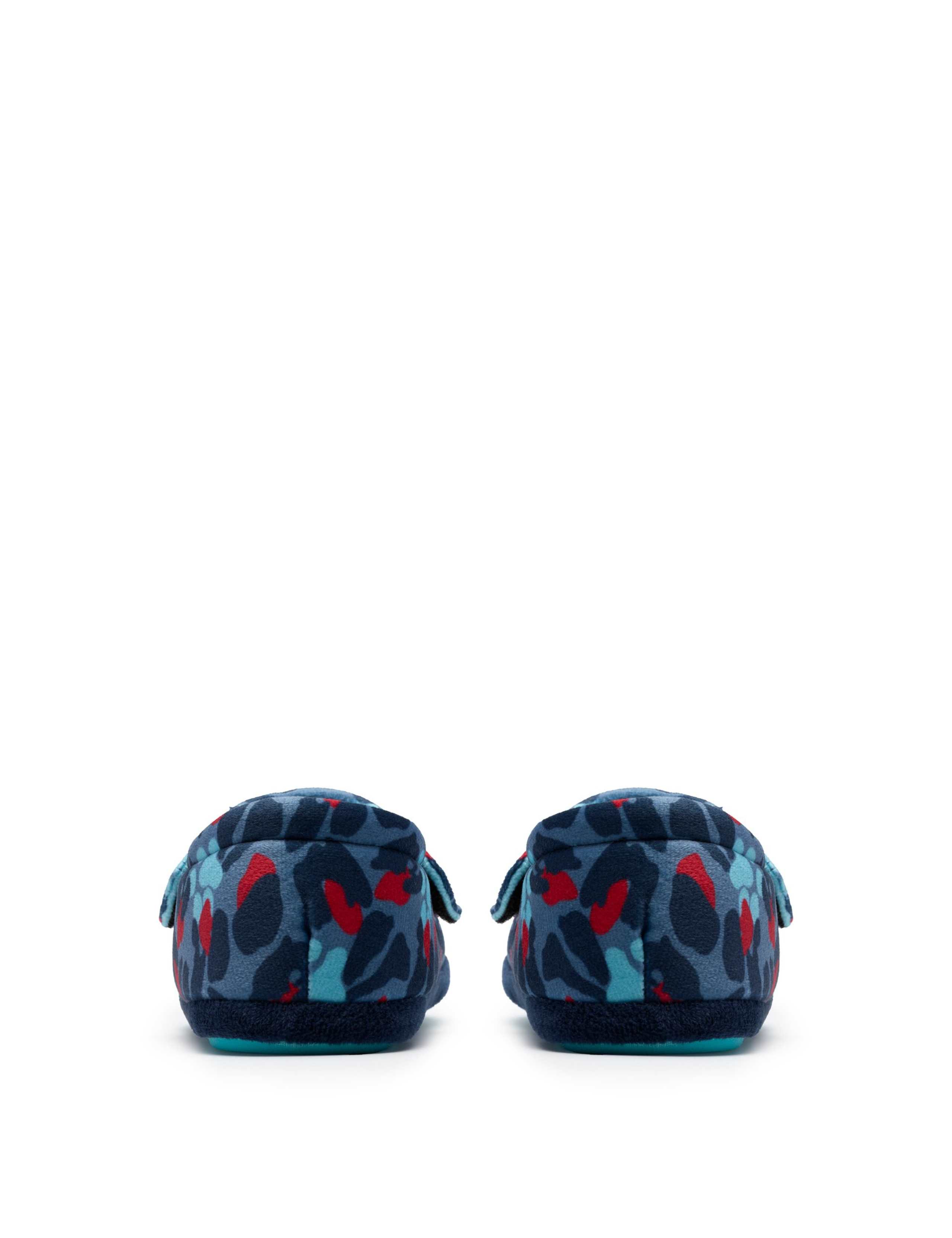 Kids' Animal Print Riptape Slippers (10 Small - 12 Small) 4 of 6