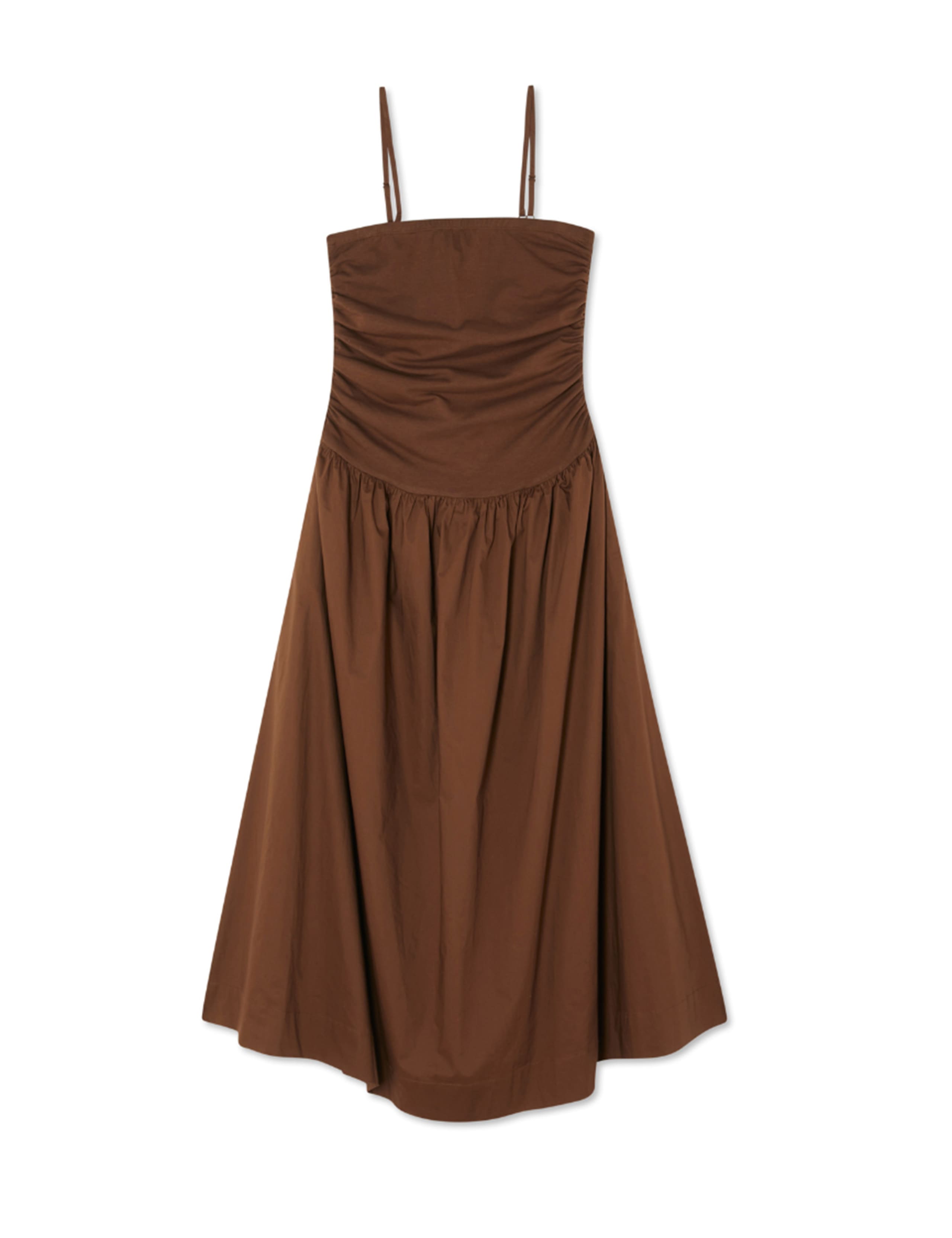 Cotton Rich Bandeau Midaxi Dropped Waist Dress 2 of 8