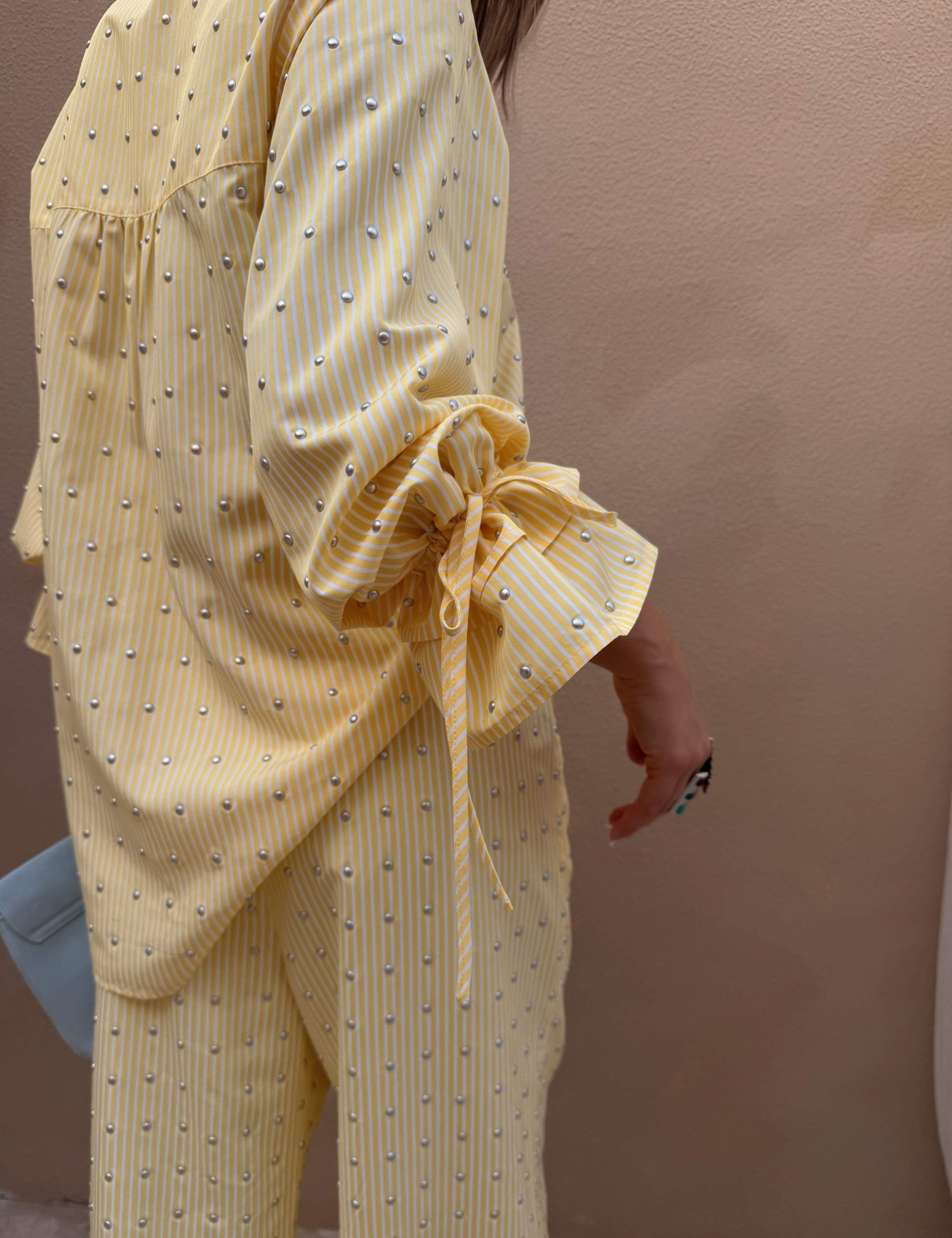 Striped Embellished Collared Shirt 4 of 4