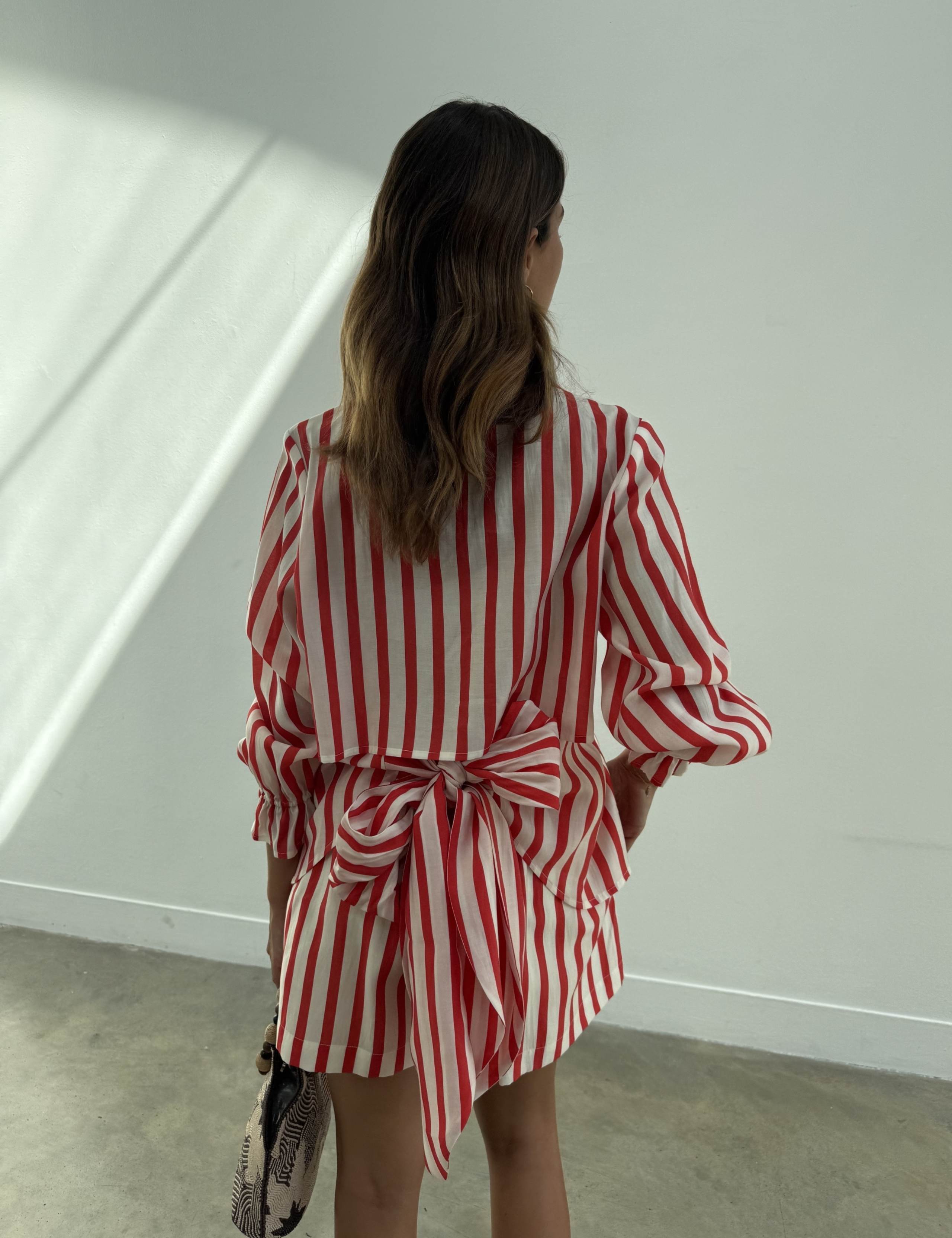 Striped High Waisted Shorts 3 of 4