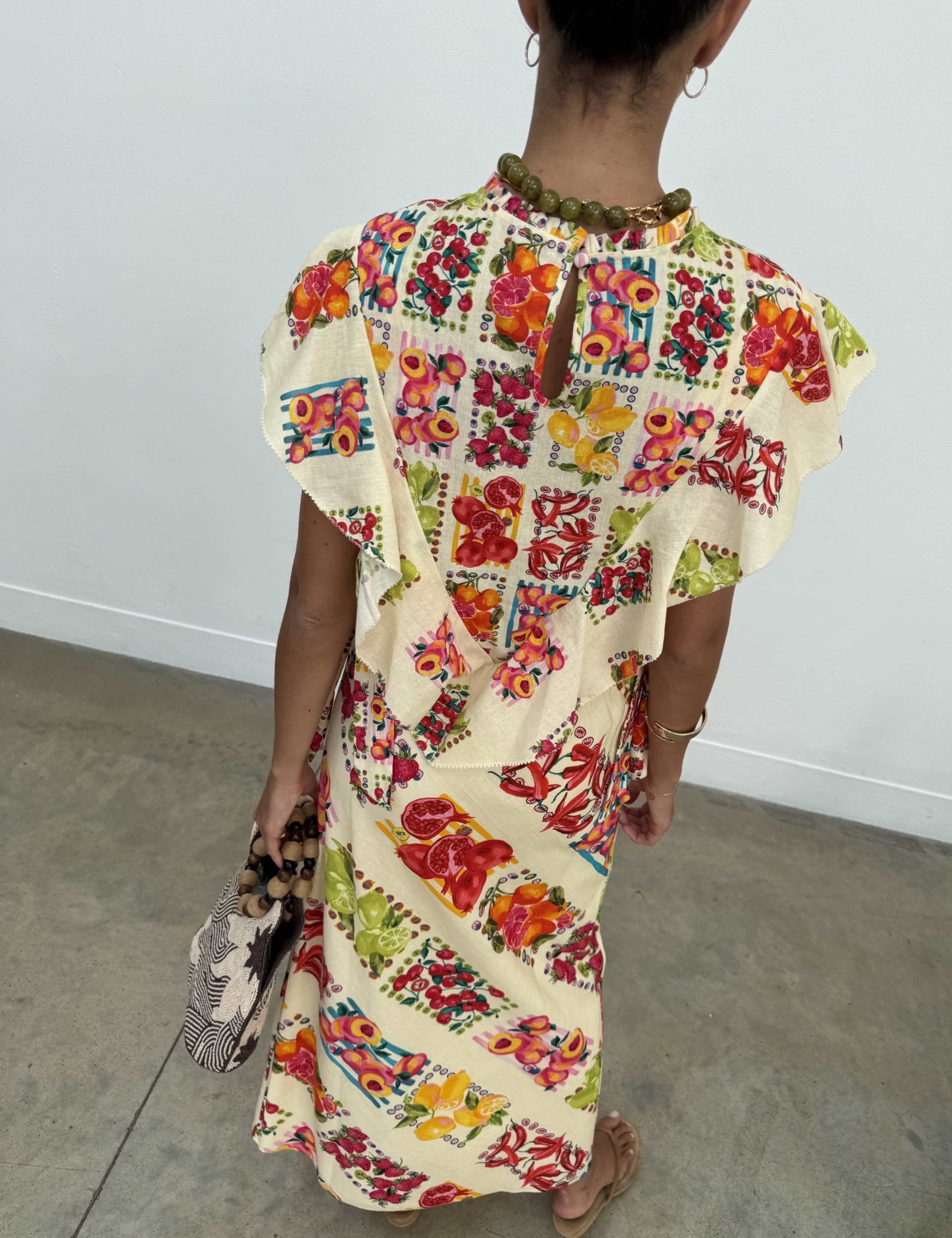 Printed Maxi Utility Skirt 3 of 4
