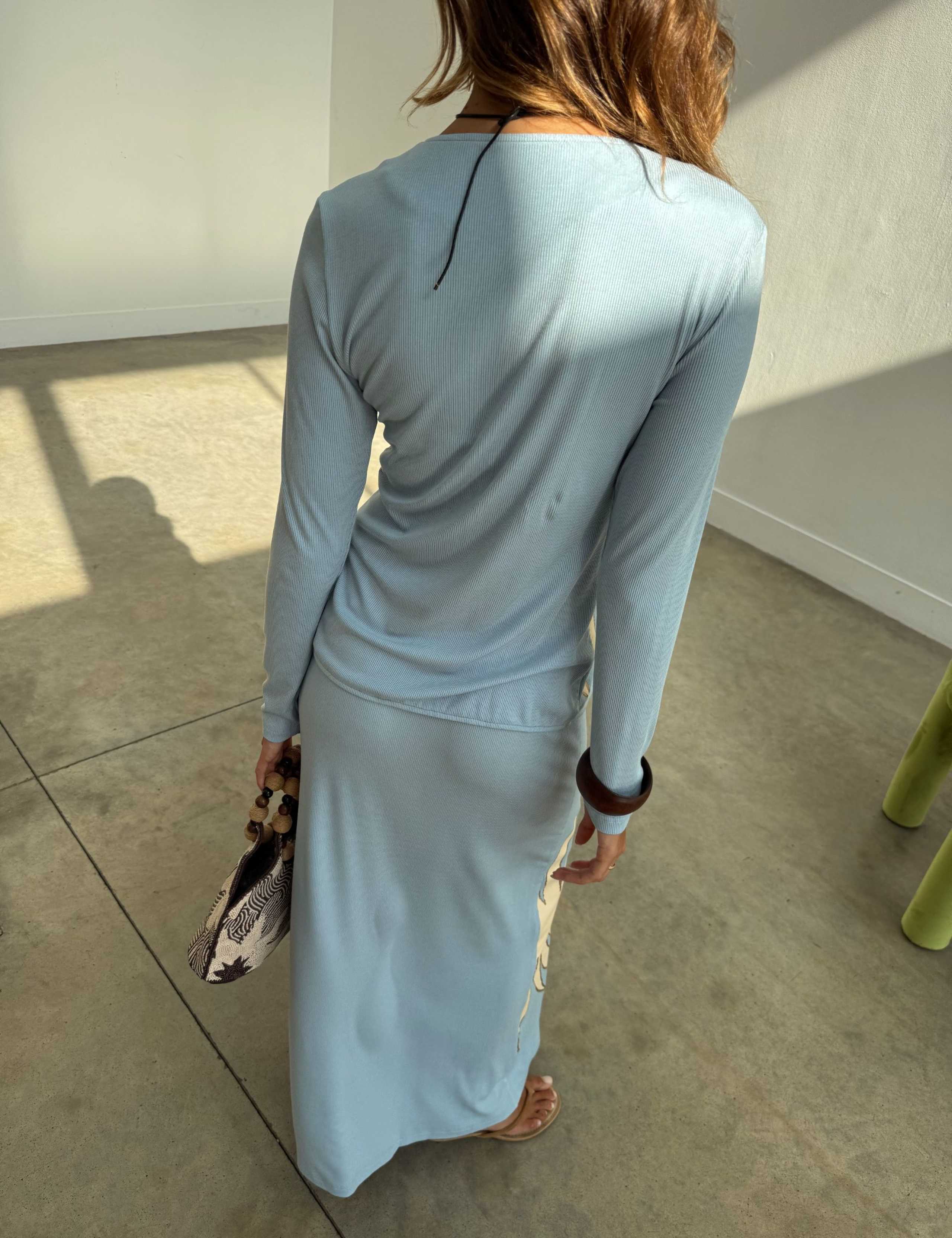 Printed Sol Midaxi Slip Skirt 4 of 5