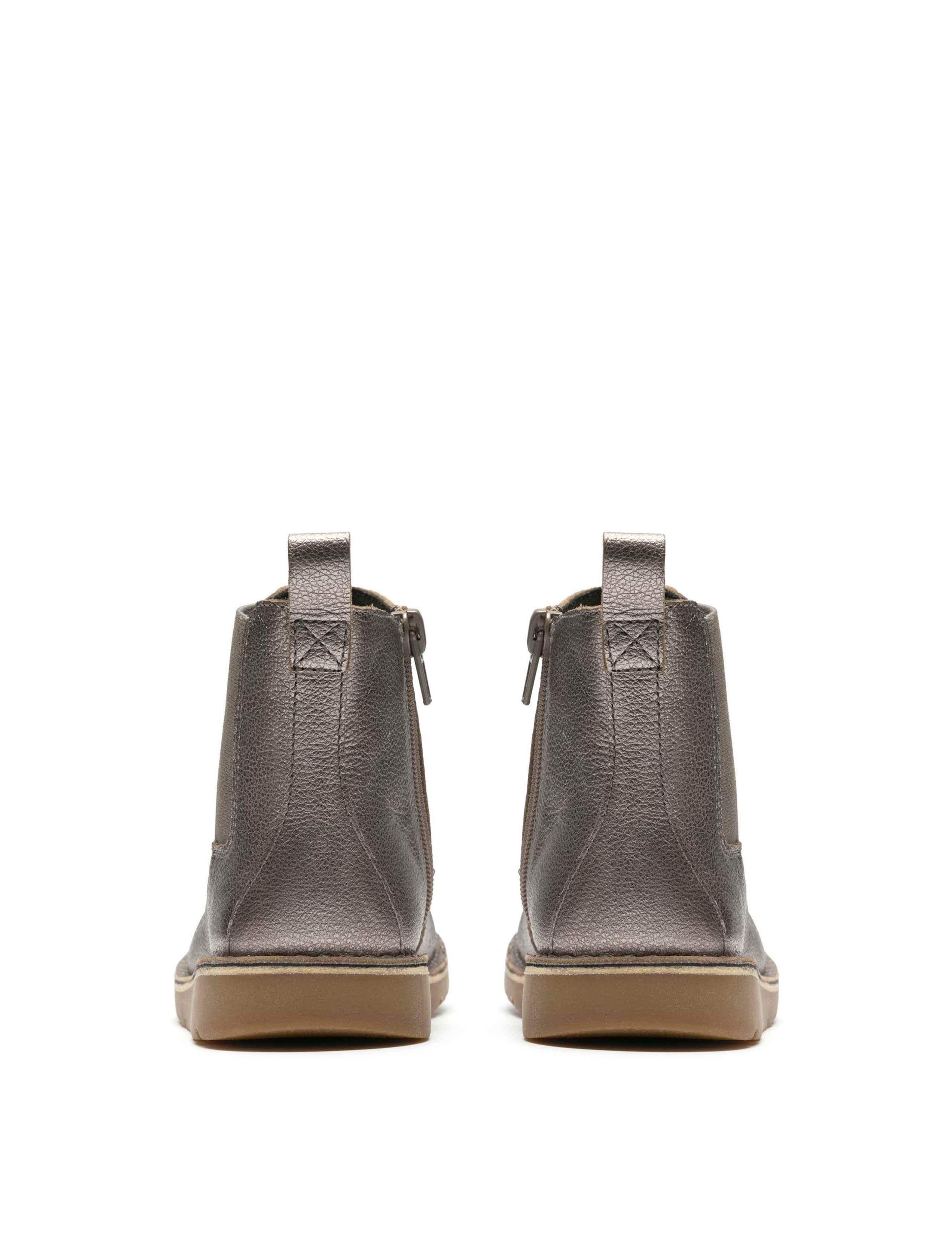 Kids' Metallic Leather Ankle Boots (10 Small - 2.5 Large) 5 of 6