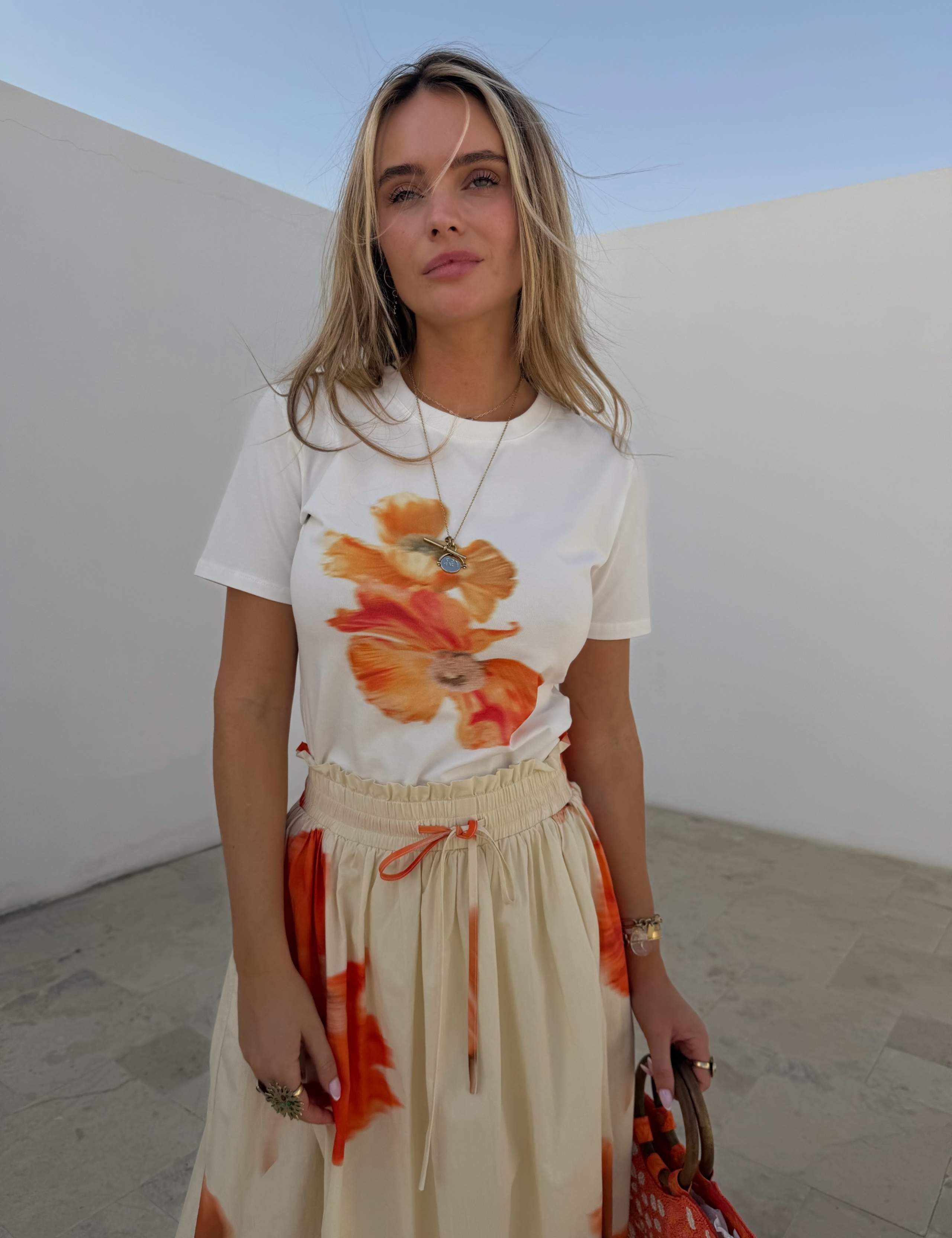 Cotton Rich Floral T-Shirt 1 of 4