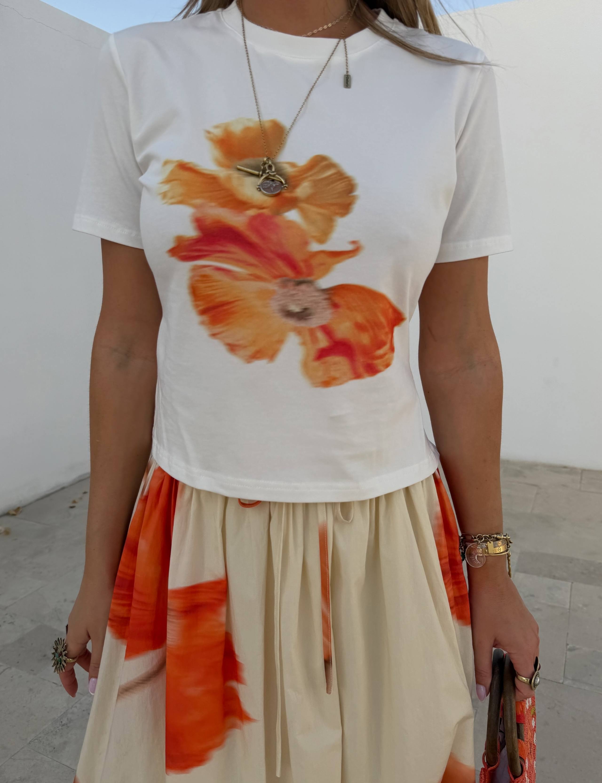 Cotton Rich Floral T-Shirt 4 of 4