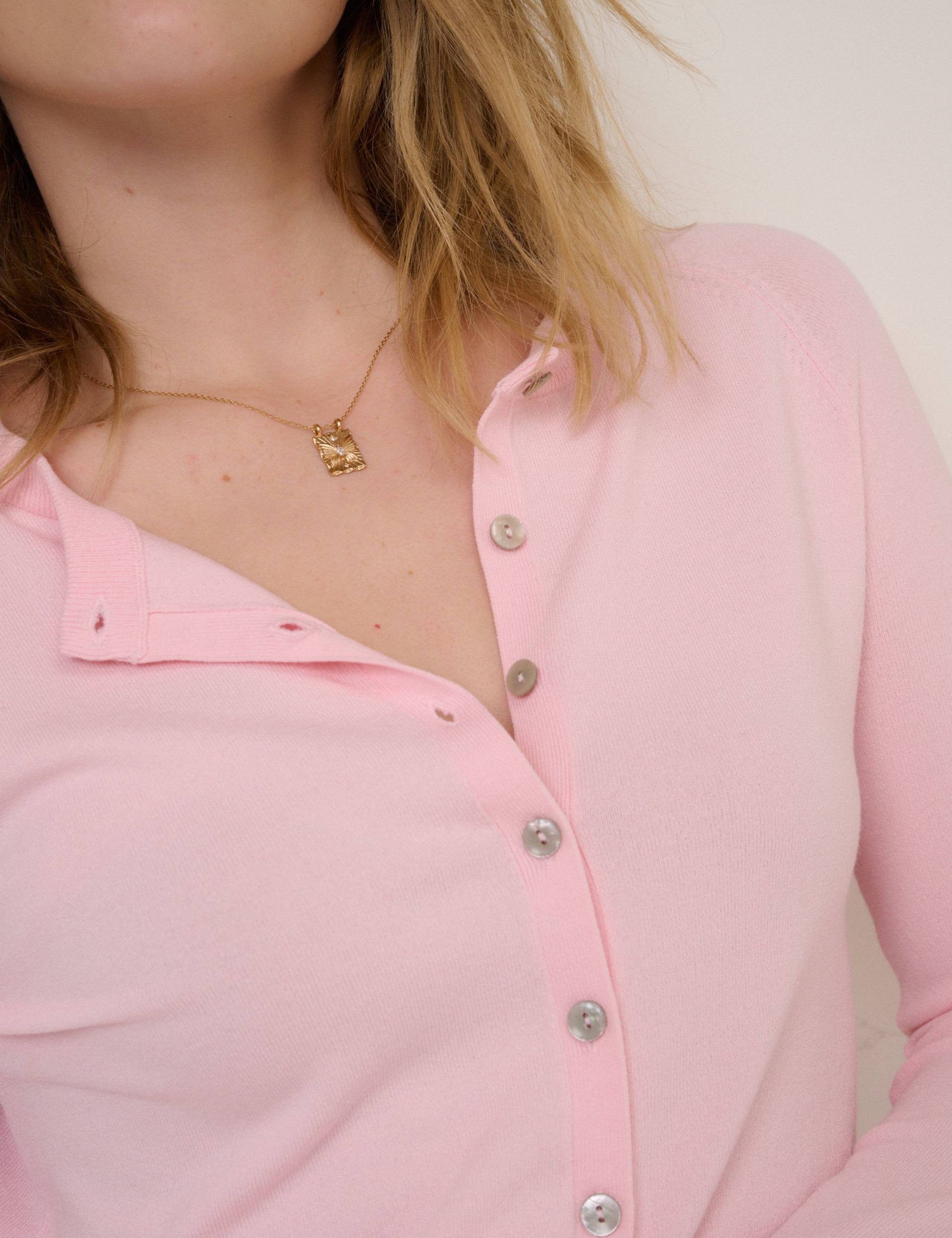 Crew Neck Button Through Cardigan 4 of 5