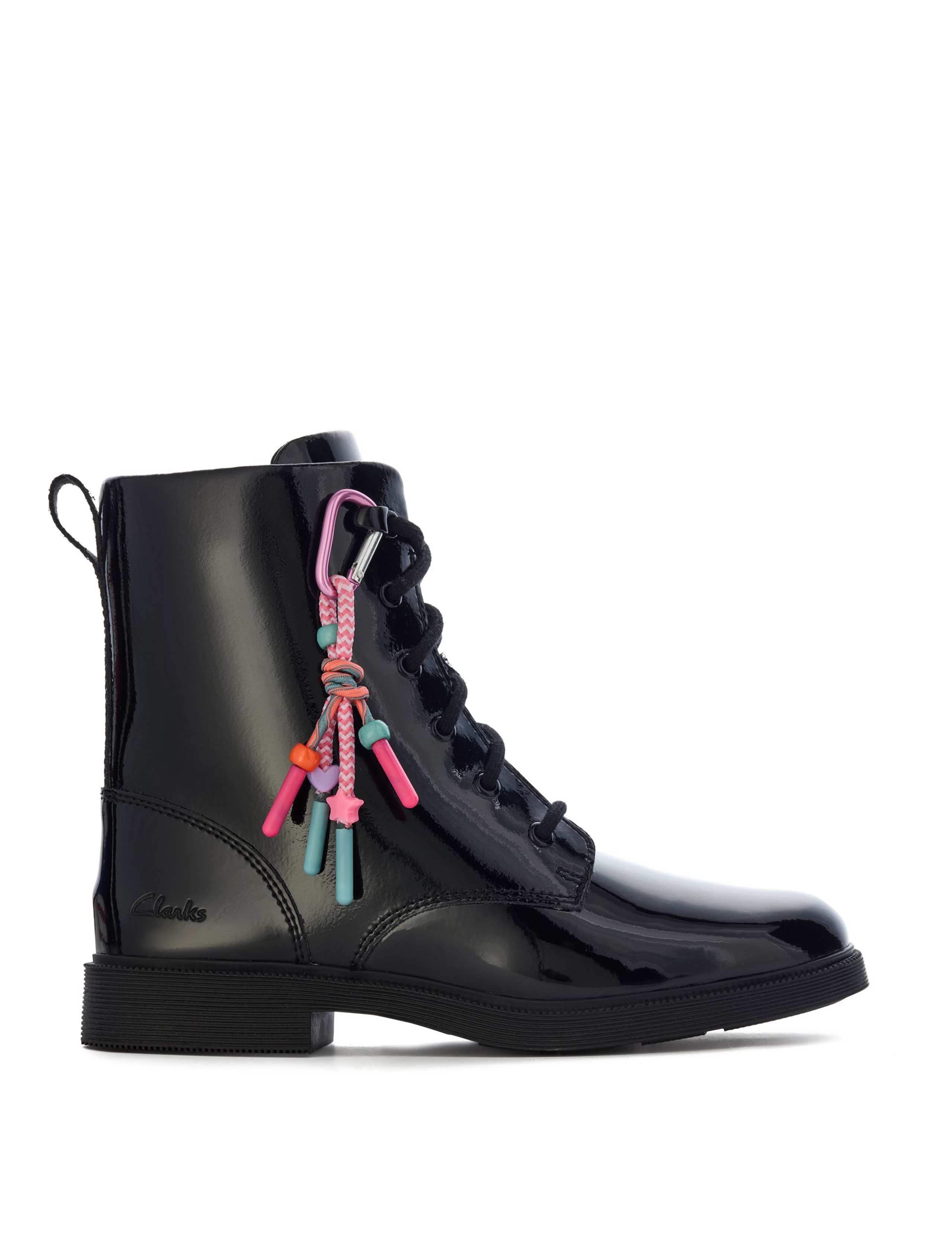 Kids' Leather Lace Up Ankle Boots (13 Small - 2.5 Large) 1 of 6