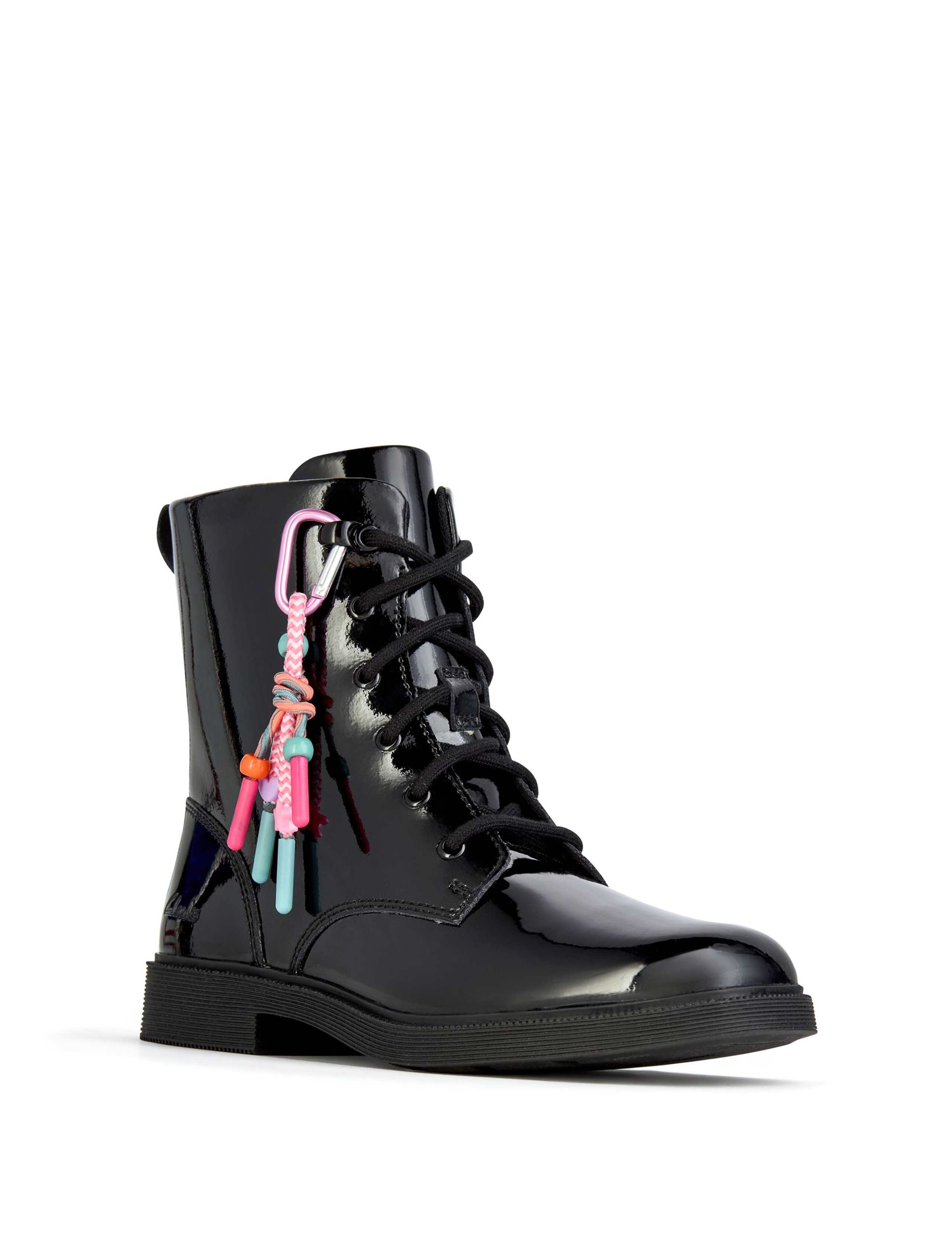 Kids' Leather Lace Up Ankle Boots (13 Small - 2.5 Large) 2 of 6