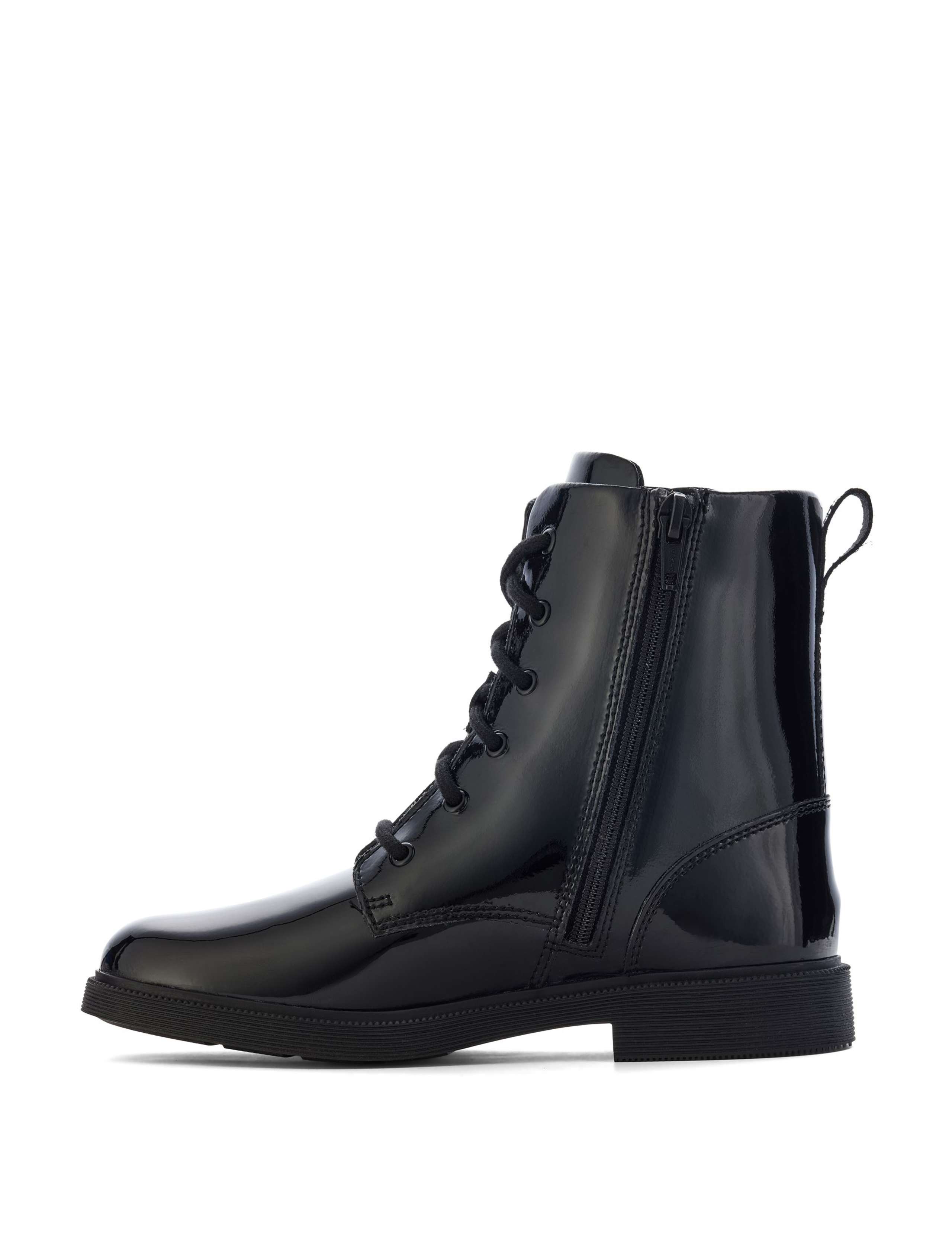 Kids' Leather Lace Up Ankle Boots (13 Small - 2.5 Large) 3 of 6