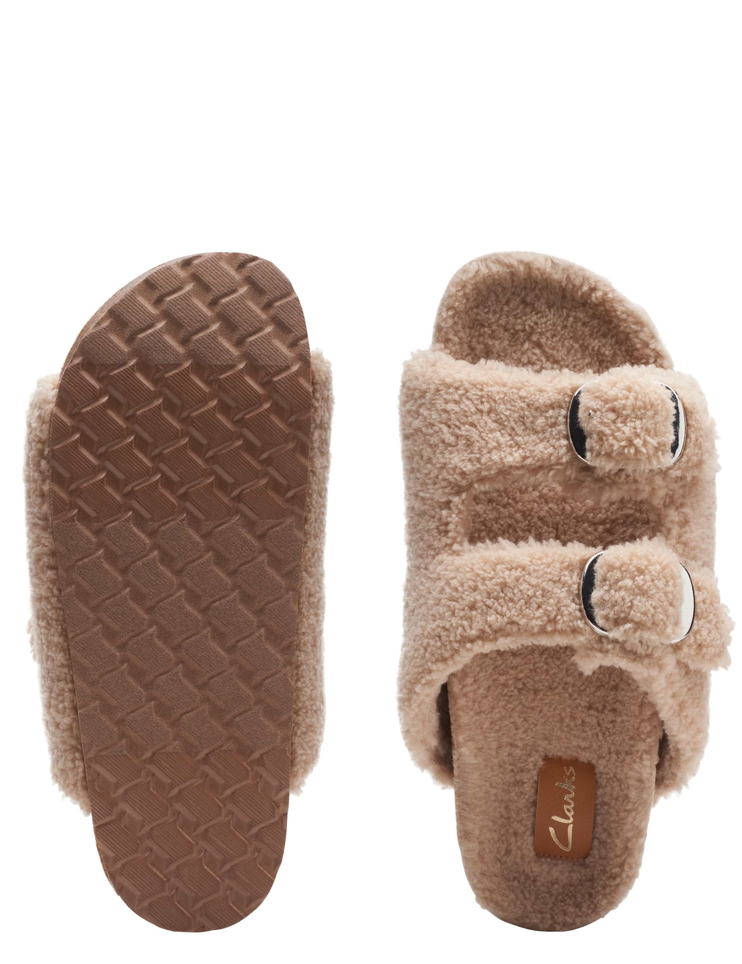 Borg Slider Slippers 7 of 7