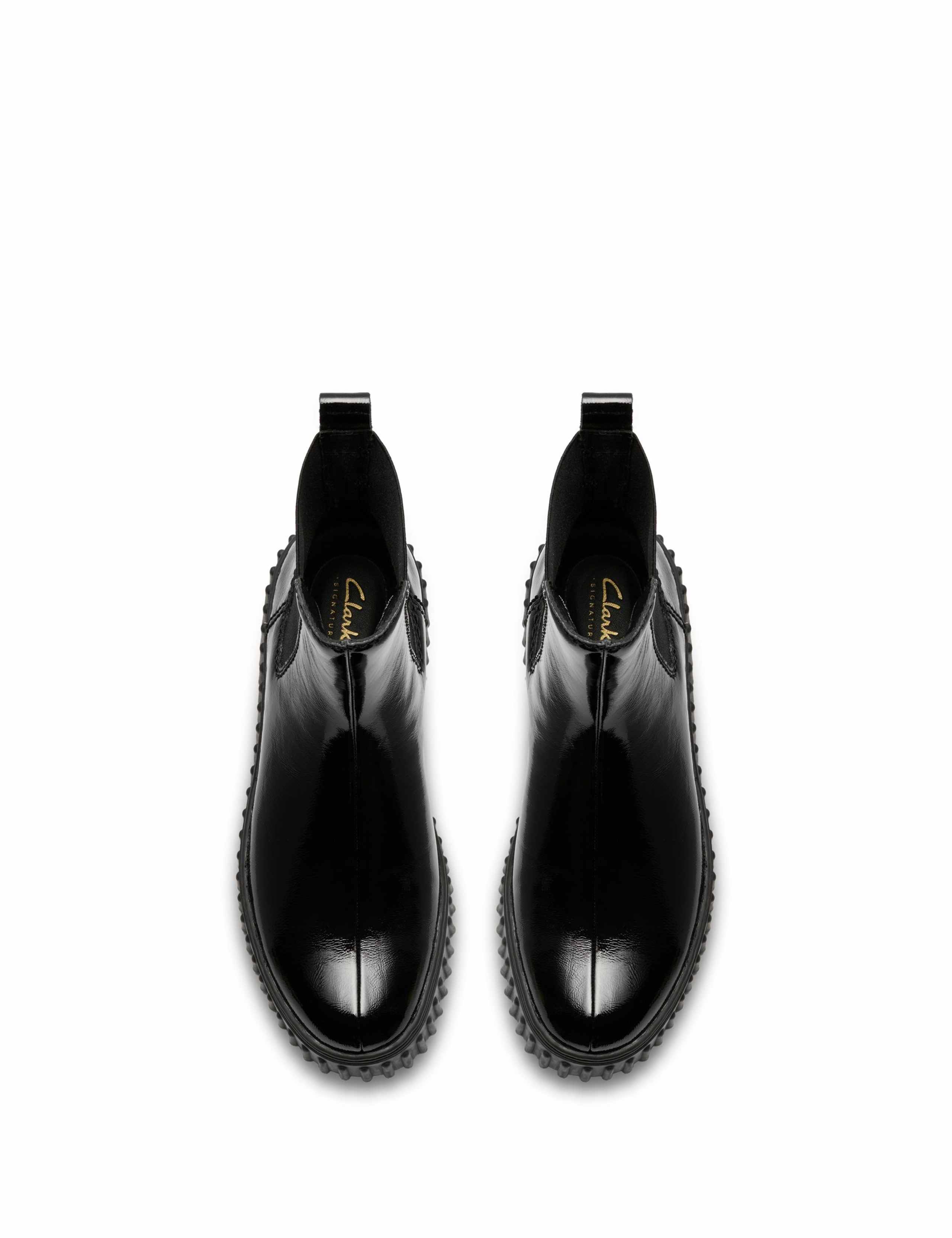 Patent Leather Flatform Ankle Boots 4 of 6
