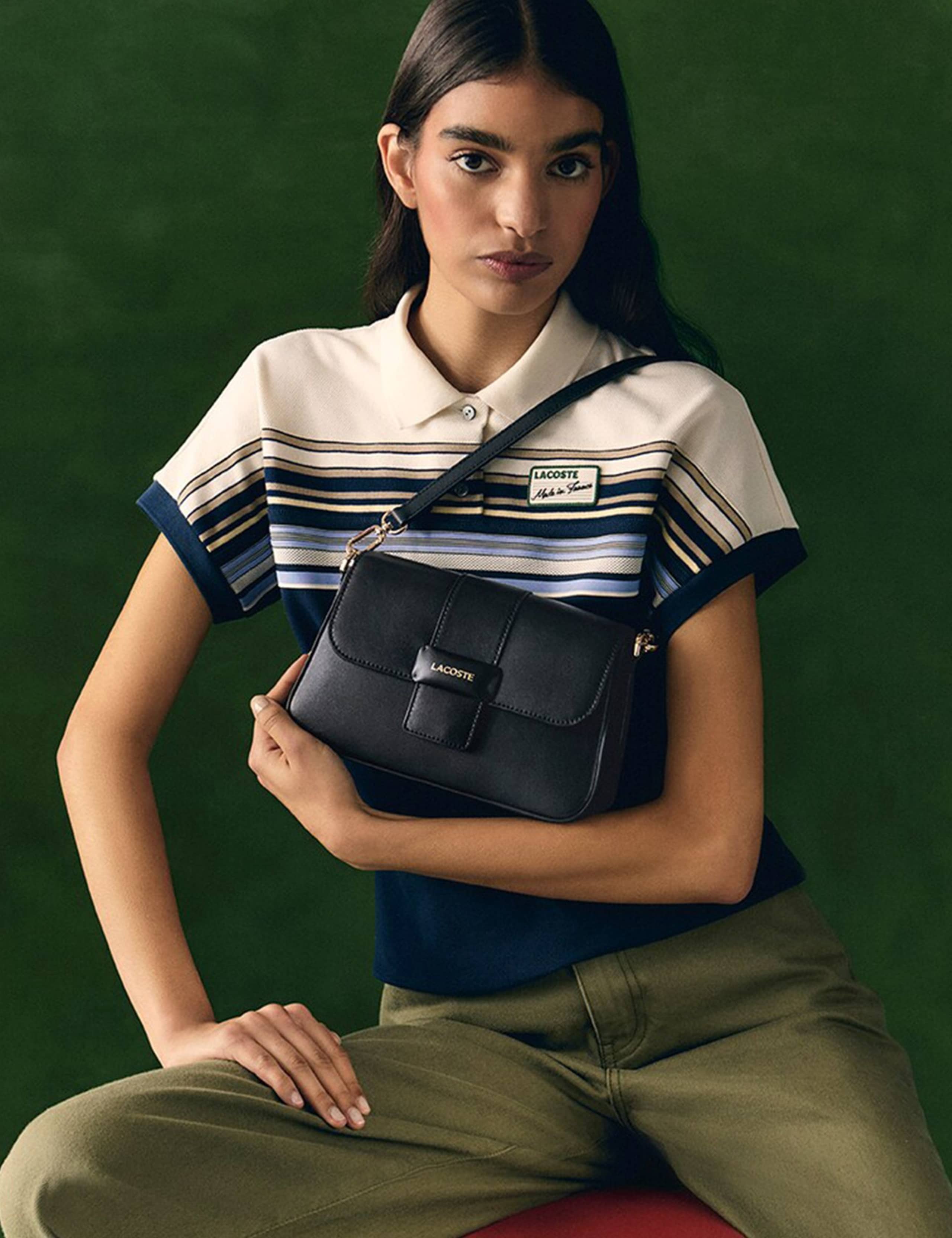 Faux Leather Flap Shoulder Bag 1 of 2