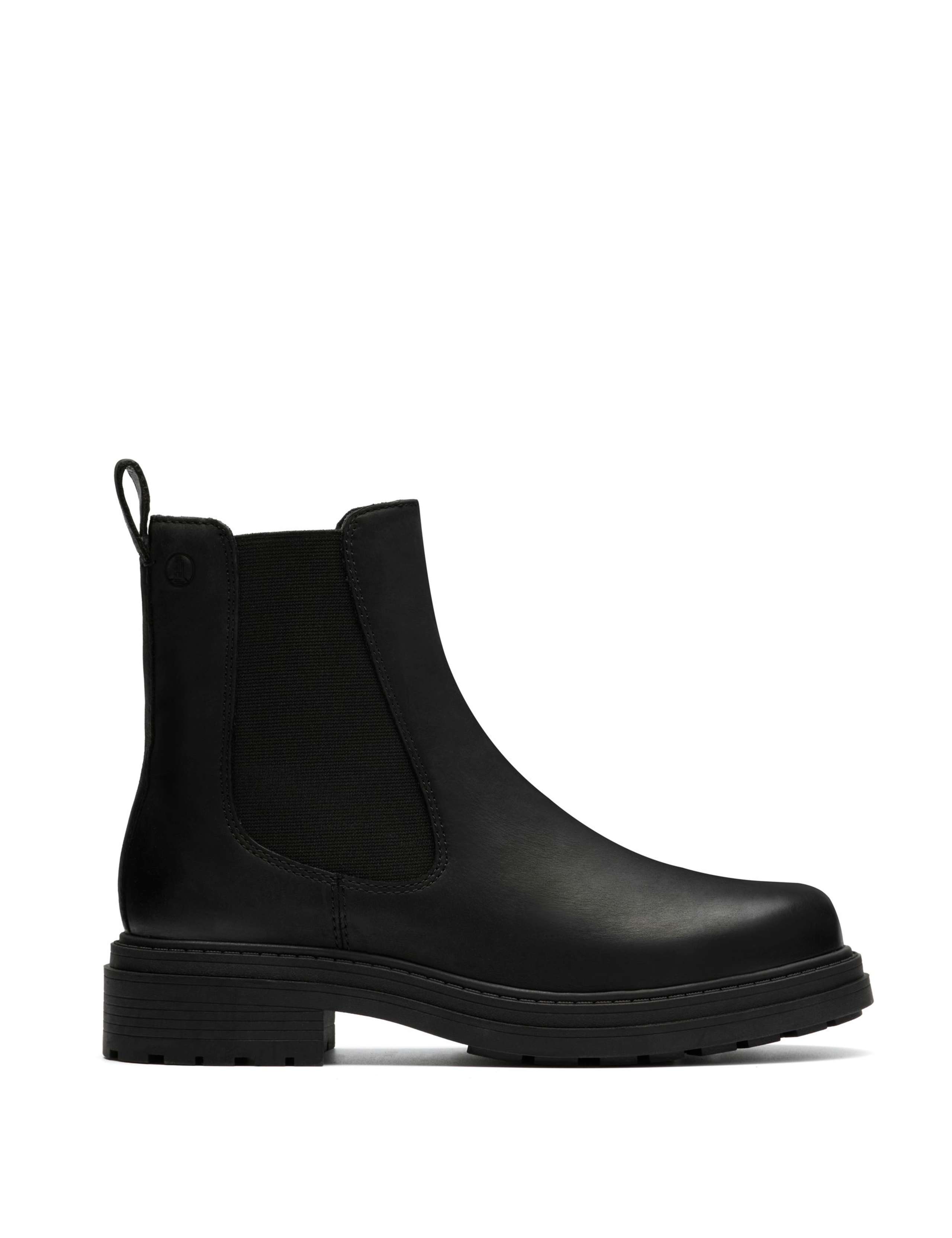 Wide Fit Leather Chelsea Ankle Boots 1 of 6