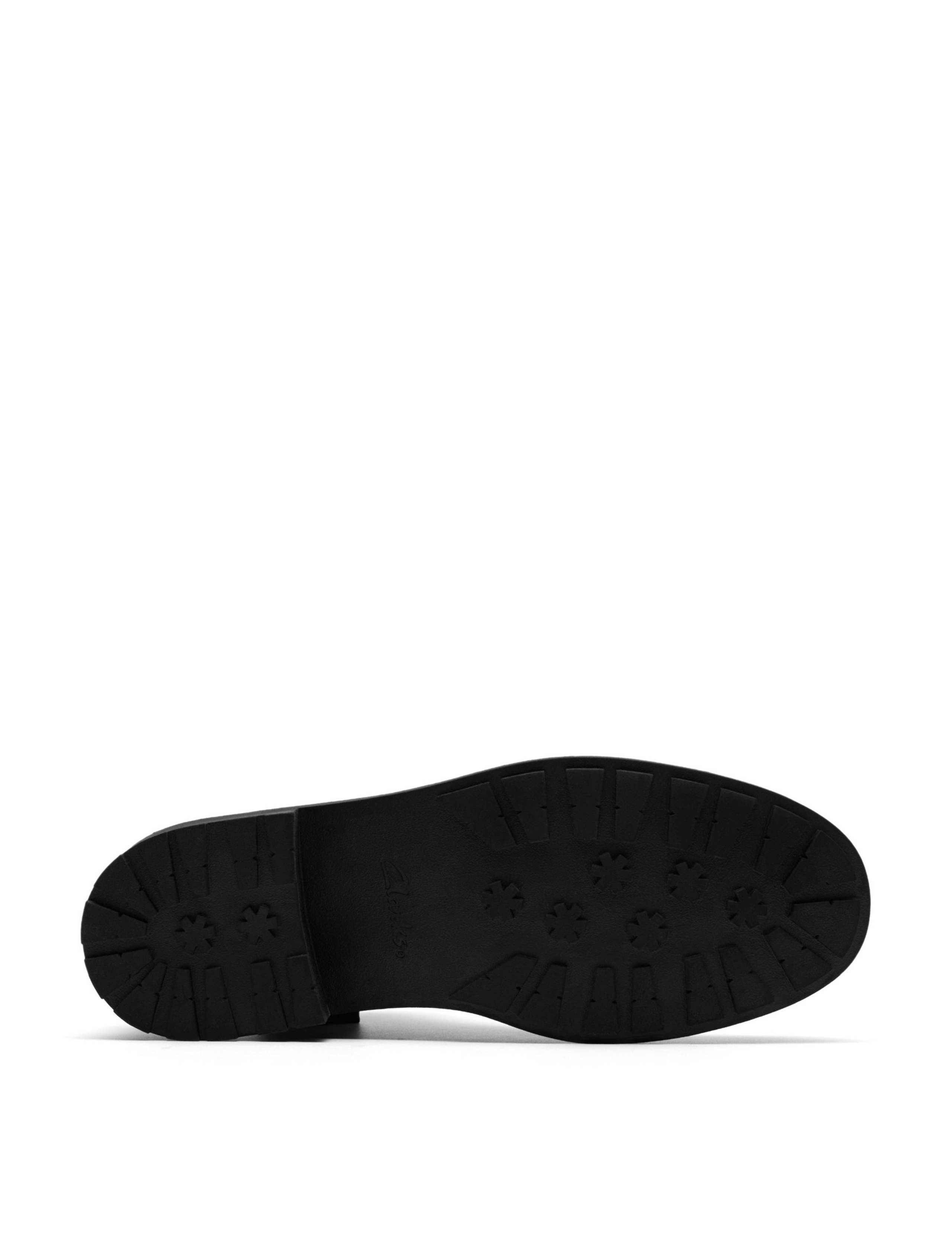 Leather Biker Lace-Up Ankle Boots 6 of 6