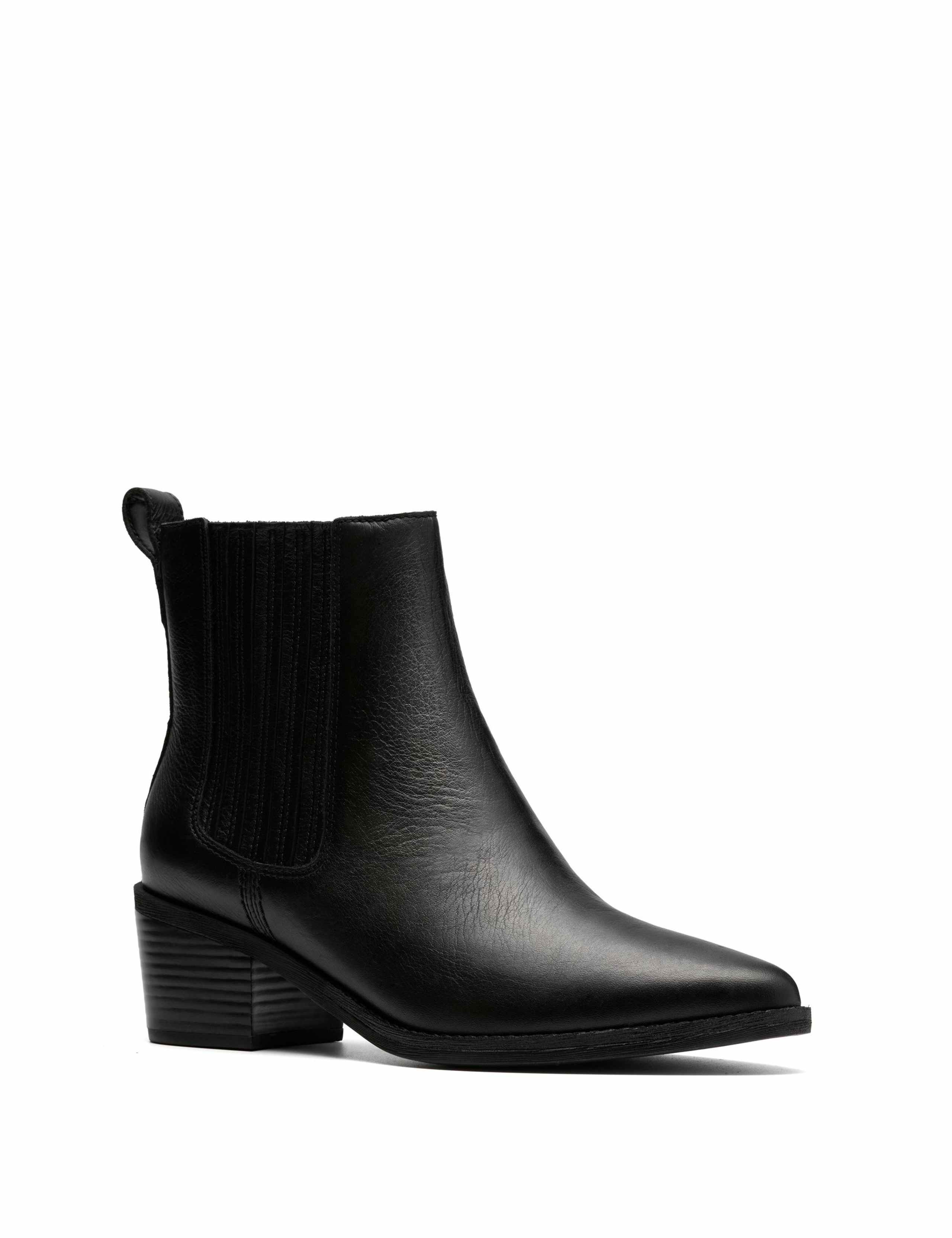 Leather Pointed Chelsea Boots 2 of 6