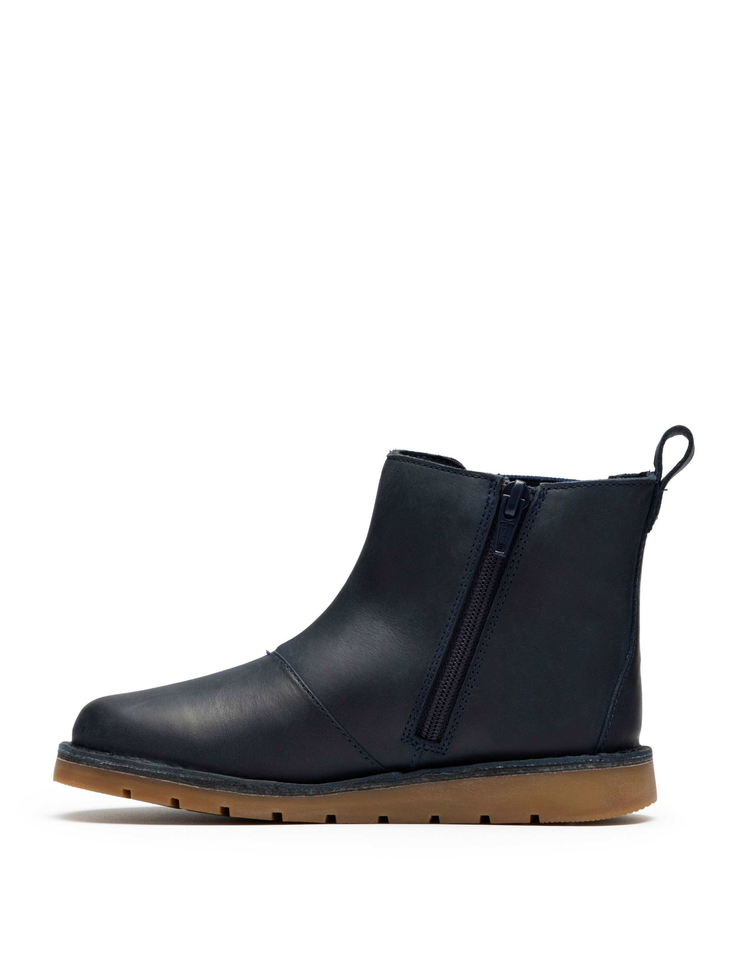 Kids' Leather Ankle Boots (7 Small - 2 Large) 3 of 6