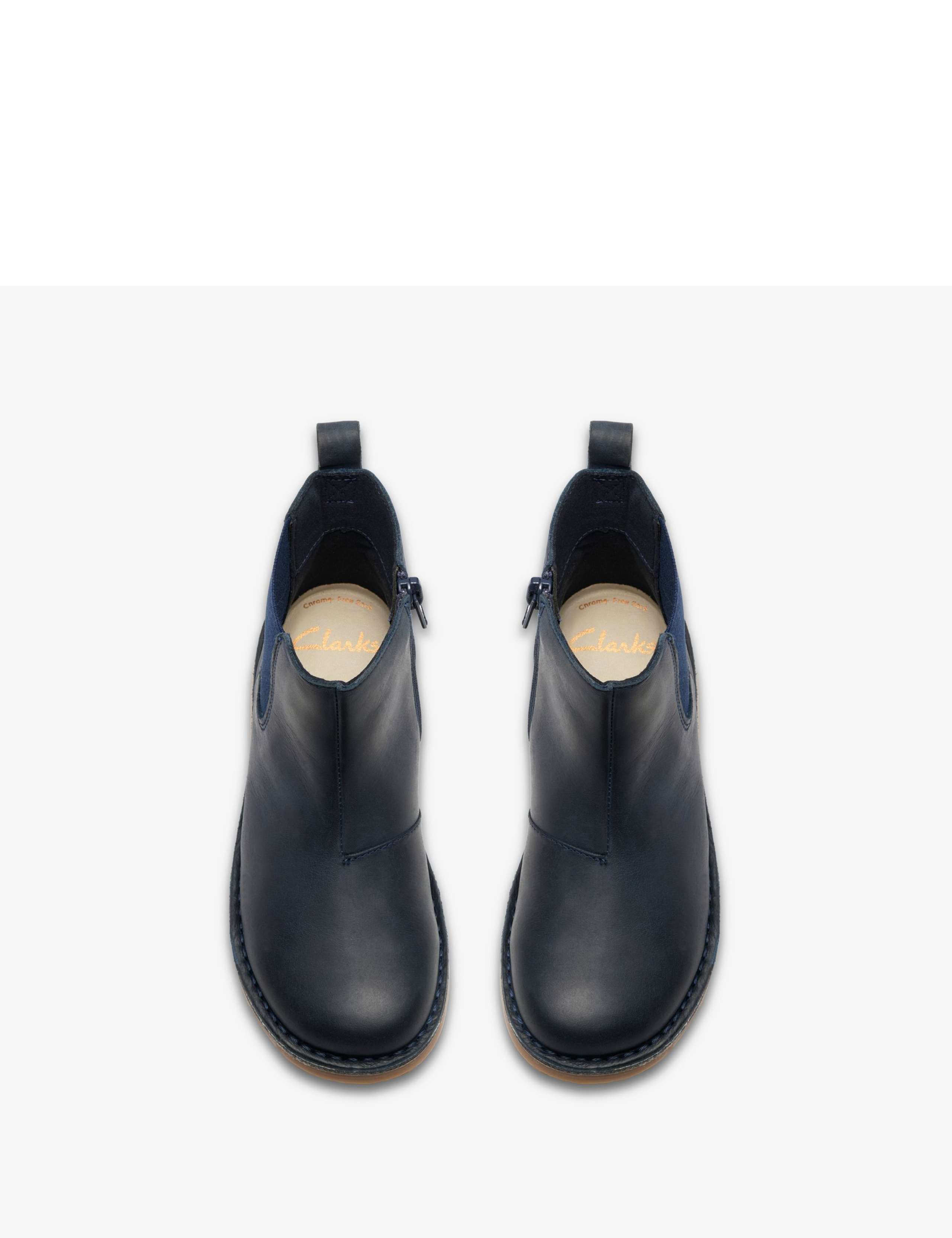 Kids' Leather Ankle Boots (7 Small - 2 Large) 4 of 6