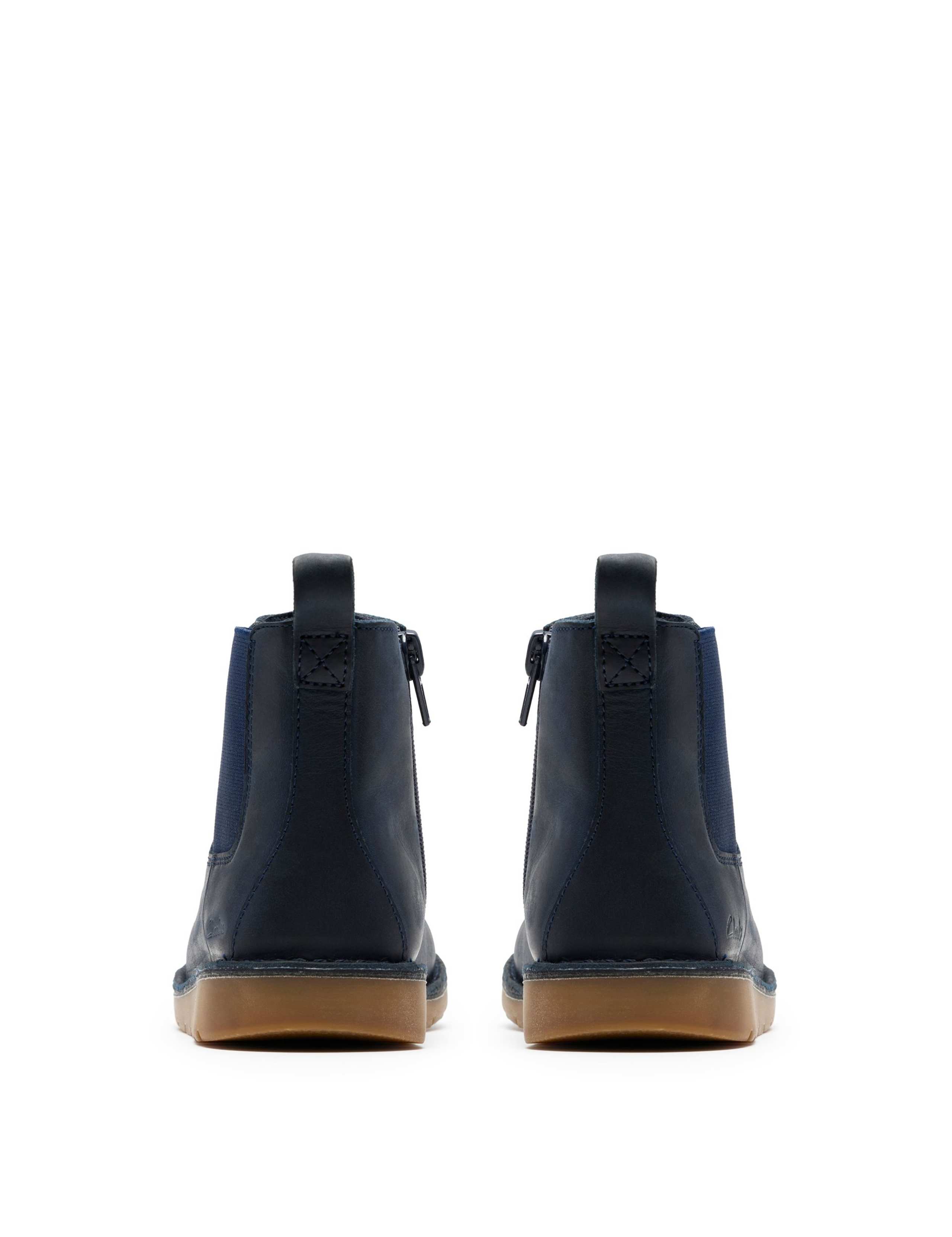 Kids' Leather Ankle Boots (7 Small - 2 Large) 5 of 6