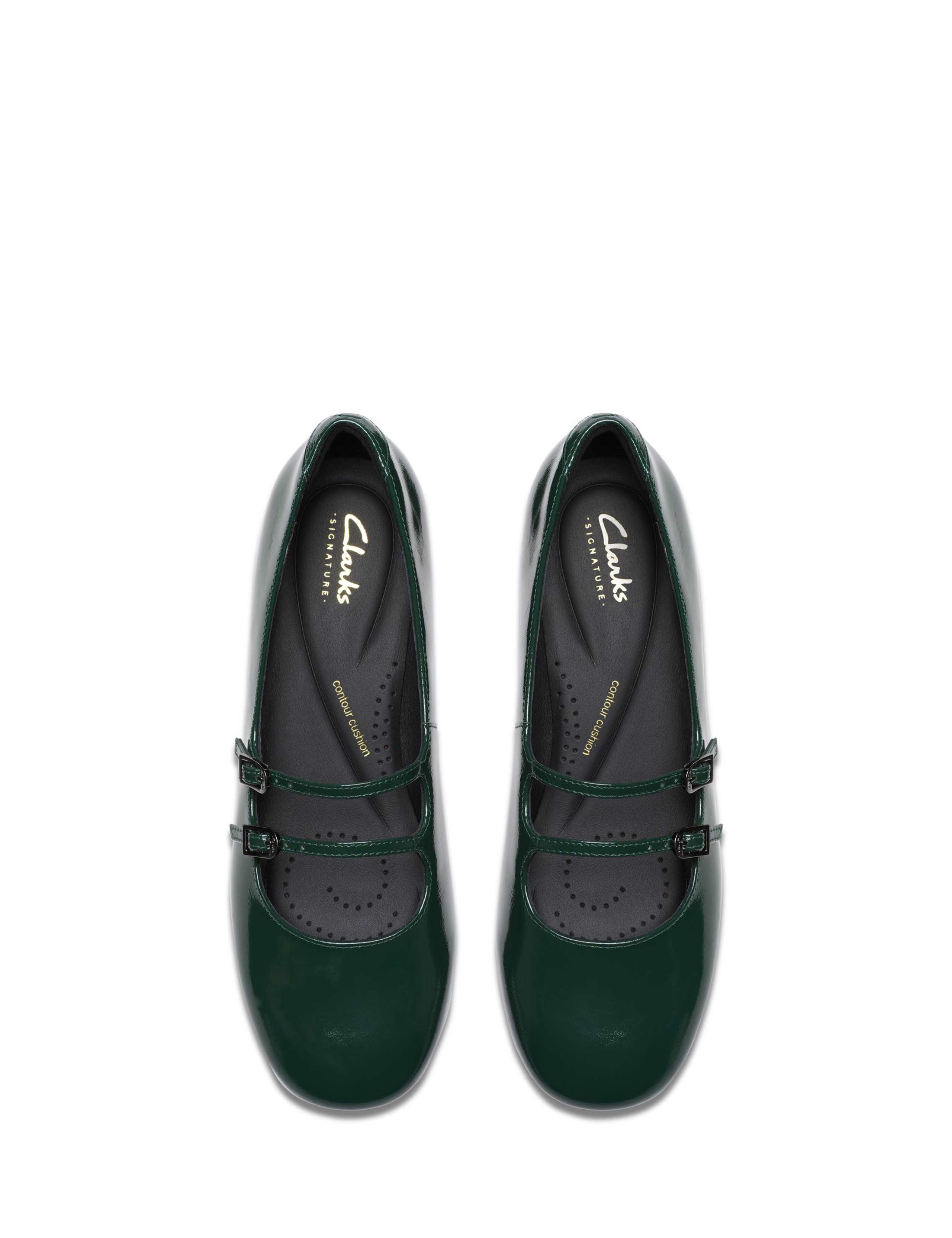Leather Patent Block Heel Shoes 4 of 6