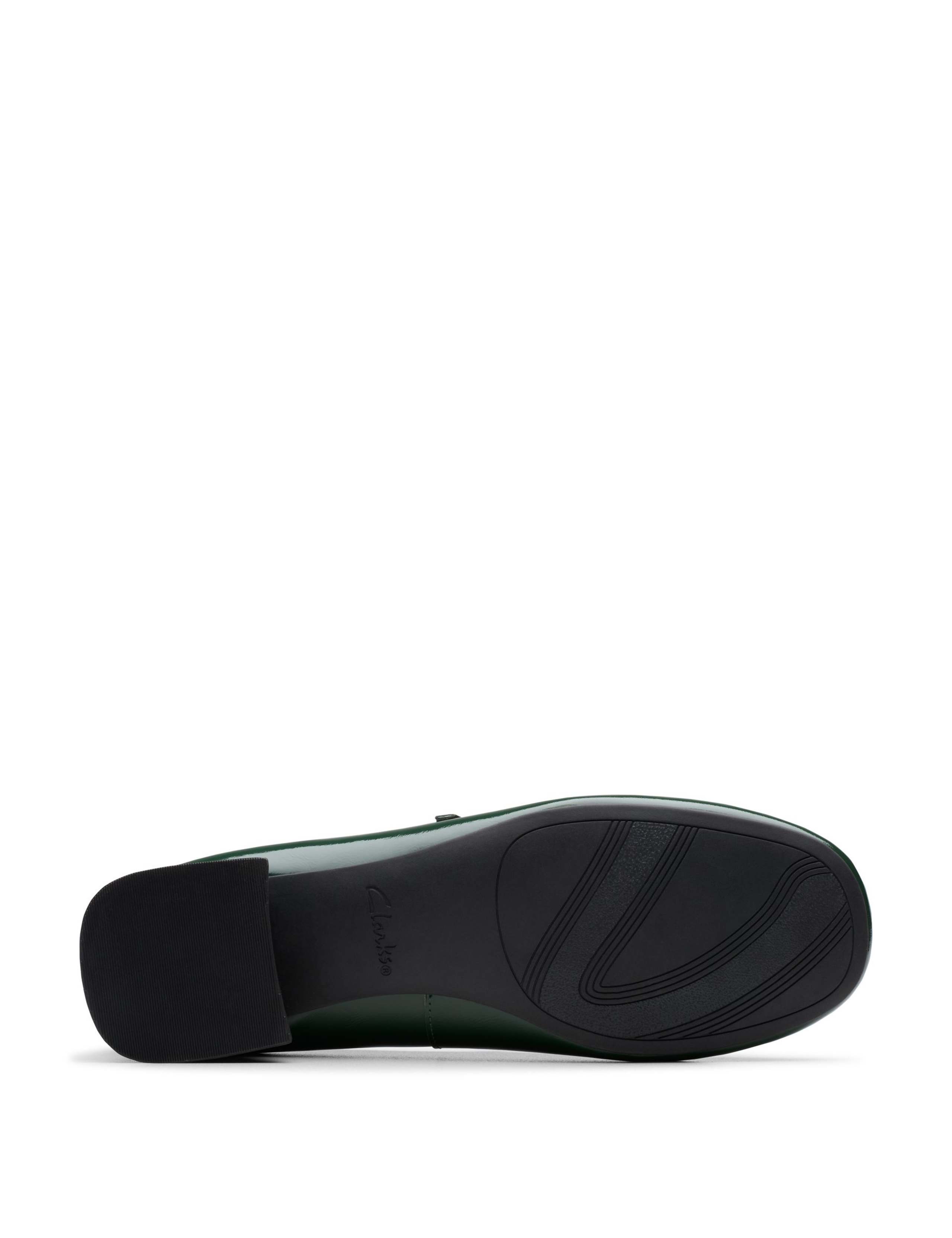 Leather Patent Block Heel Shoes 6 of 6