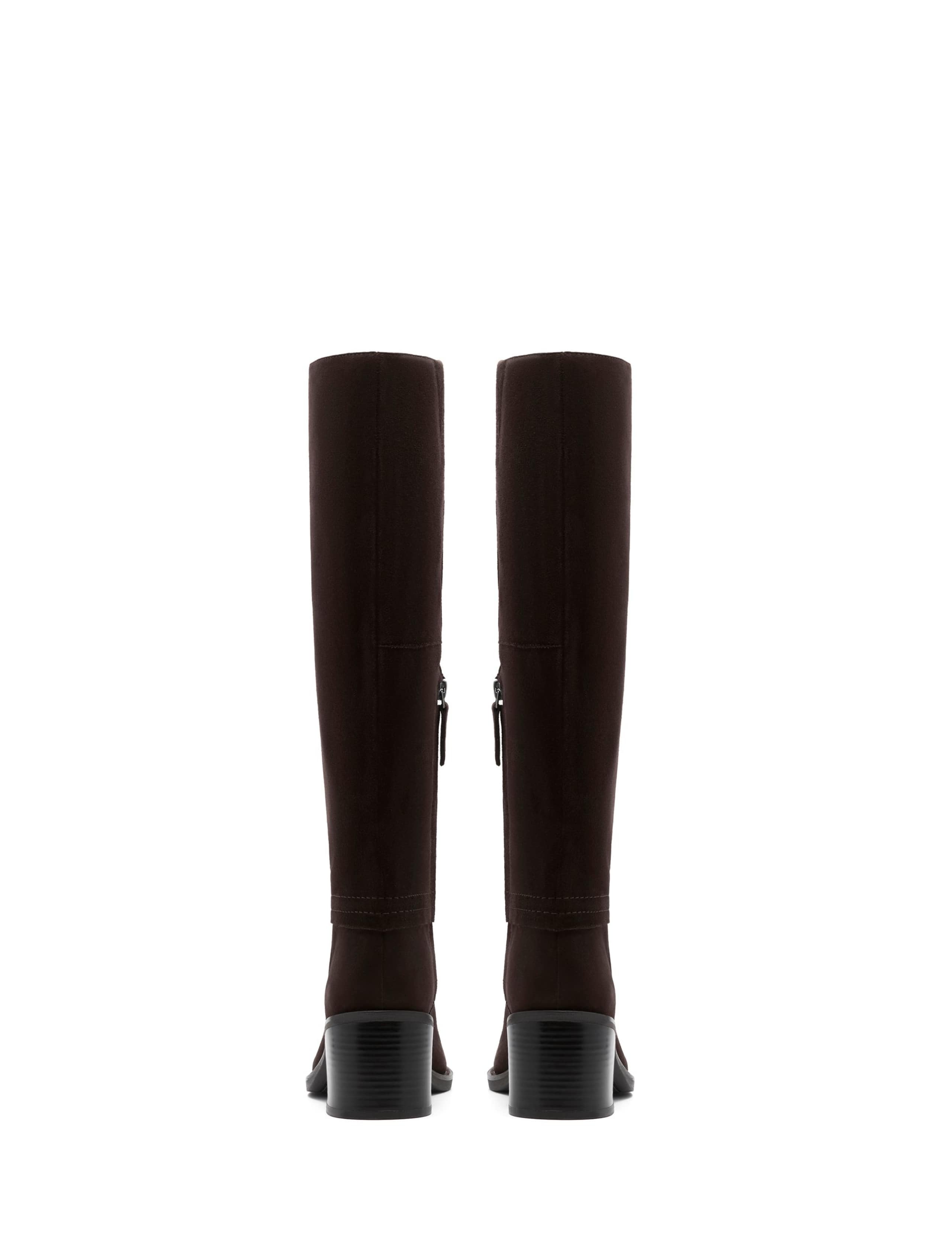 Suede Block Heel Knee High Boots 5 of 6