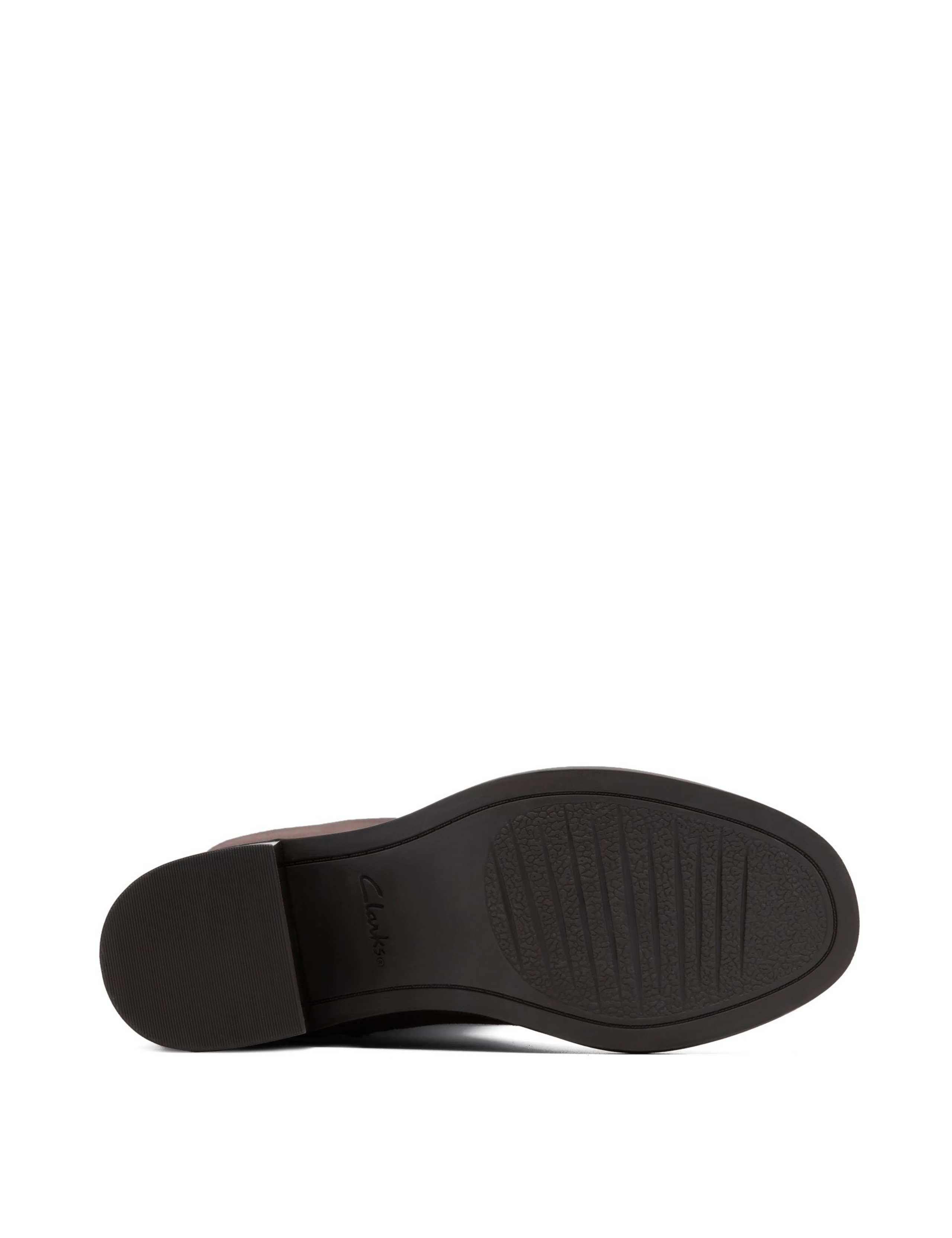 Suede Block Heel Knee High Boots 6 of 6