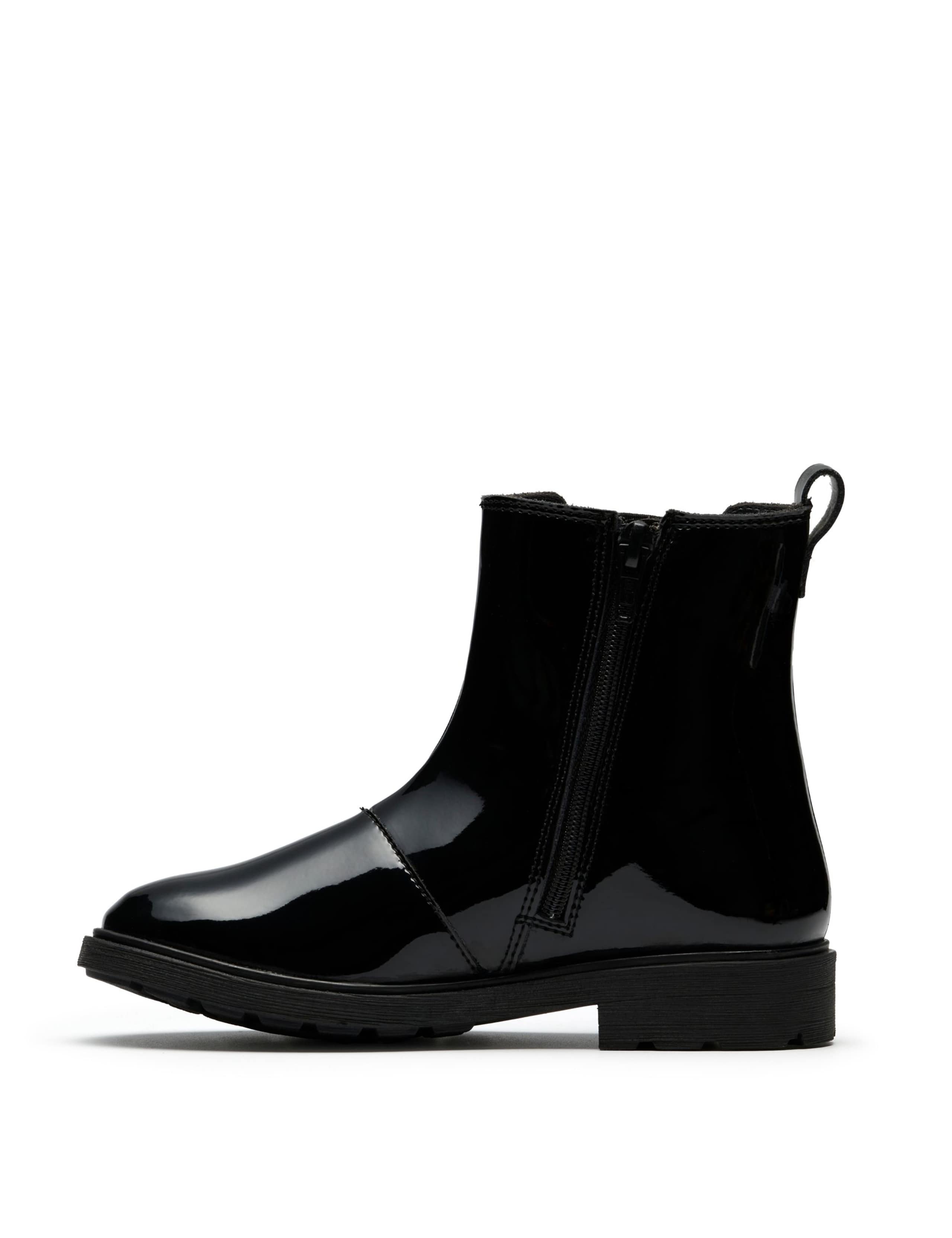 Kids' Patent Leather Chelsea Boots (10 Small - 5.5 Large) 3 of 6