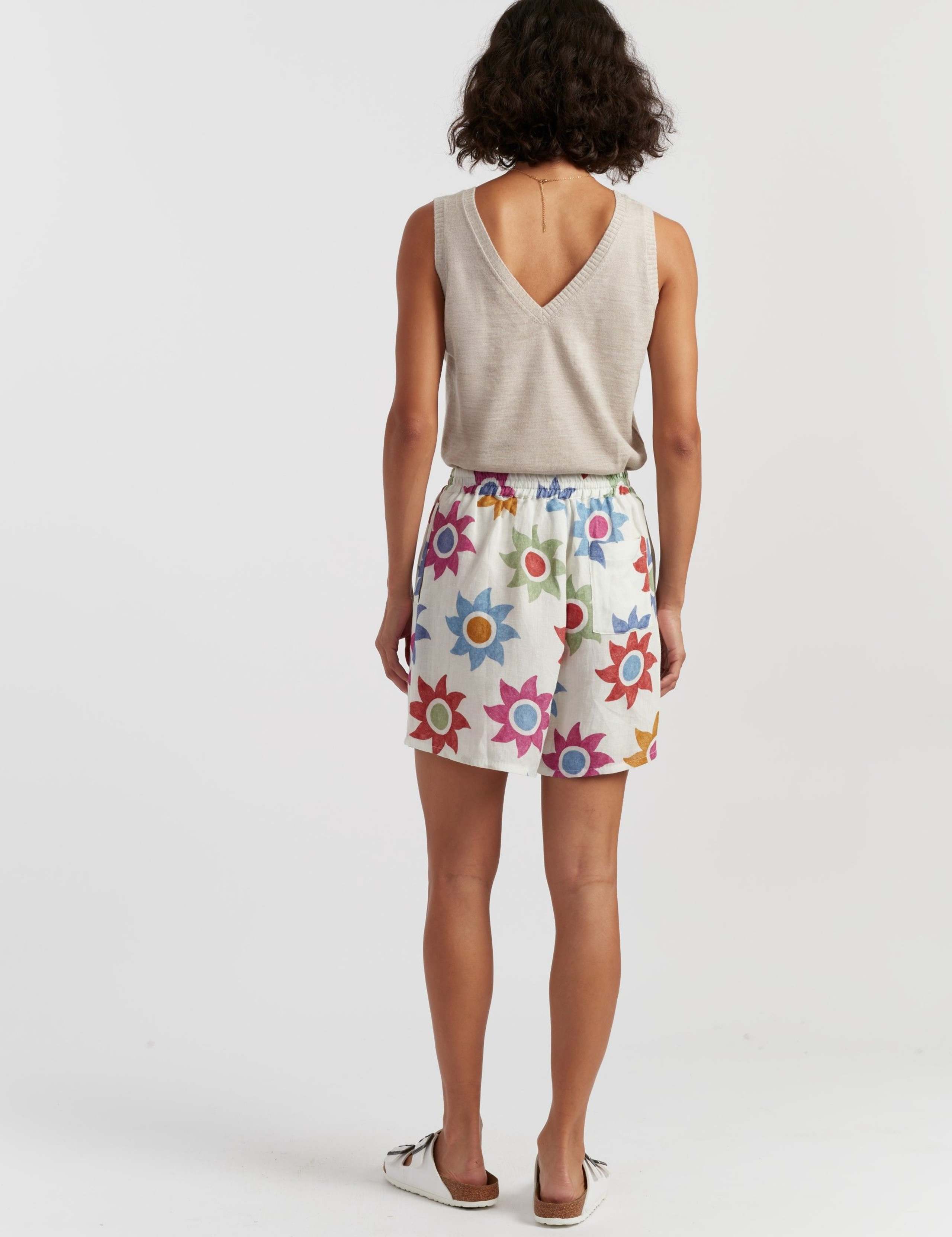 Pure Cotton Floral Shorts 3 of 4