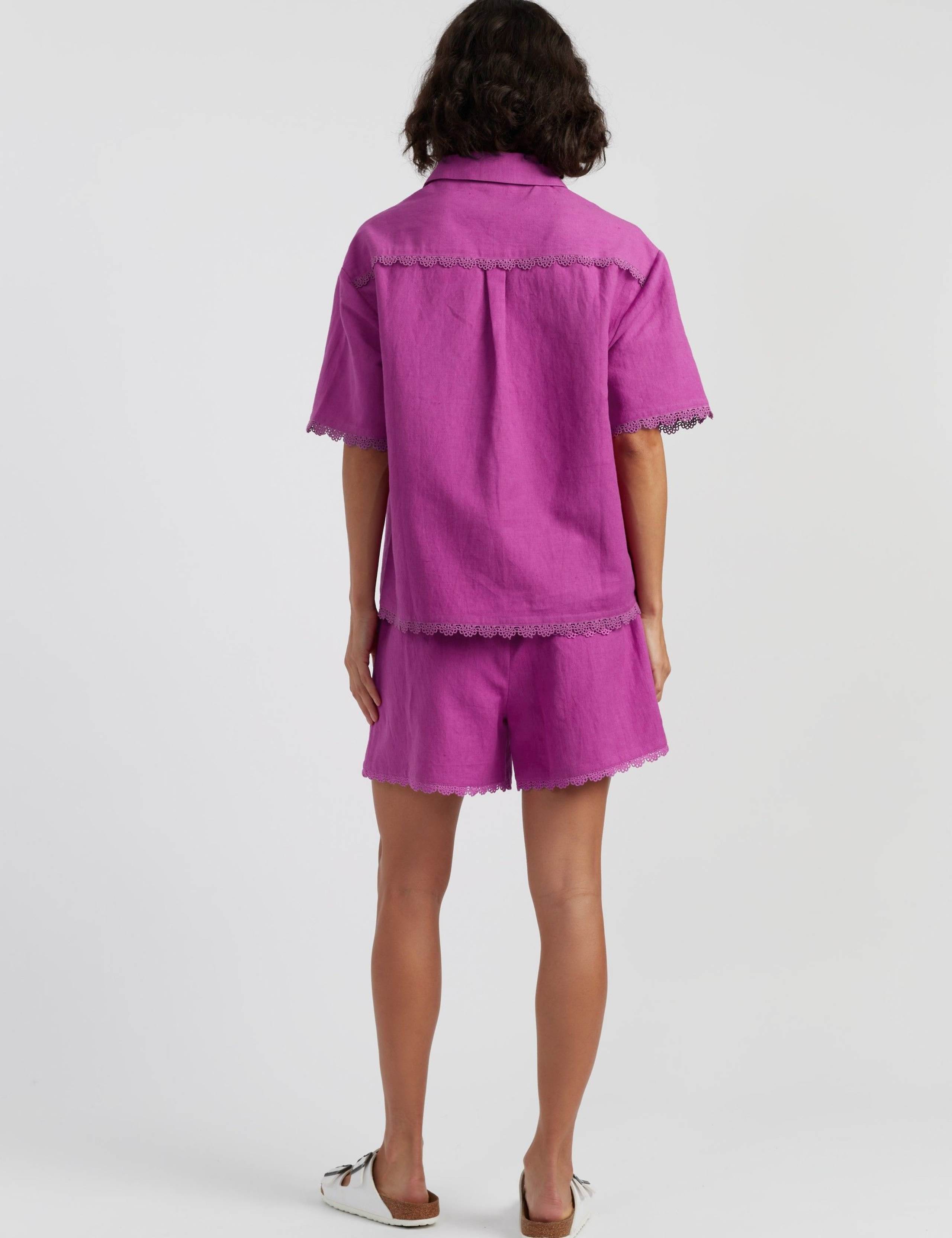 Linen Rich Embroidered Shirt 5 of 5