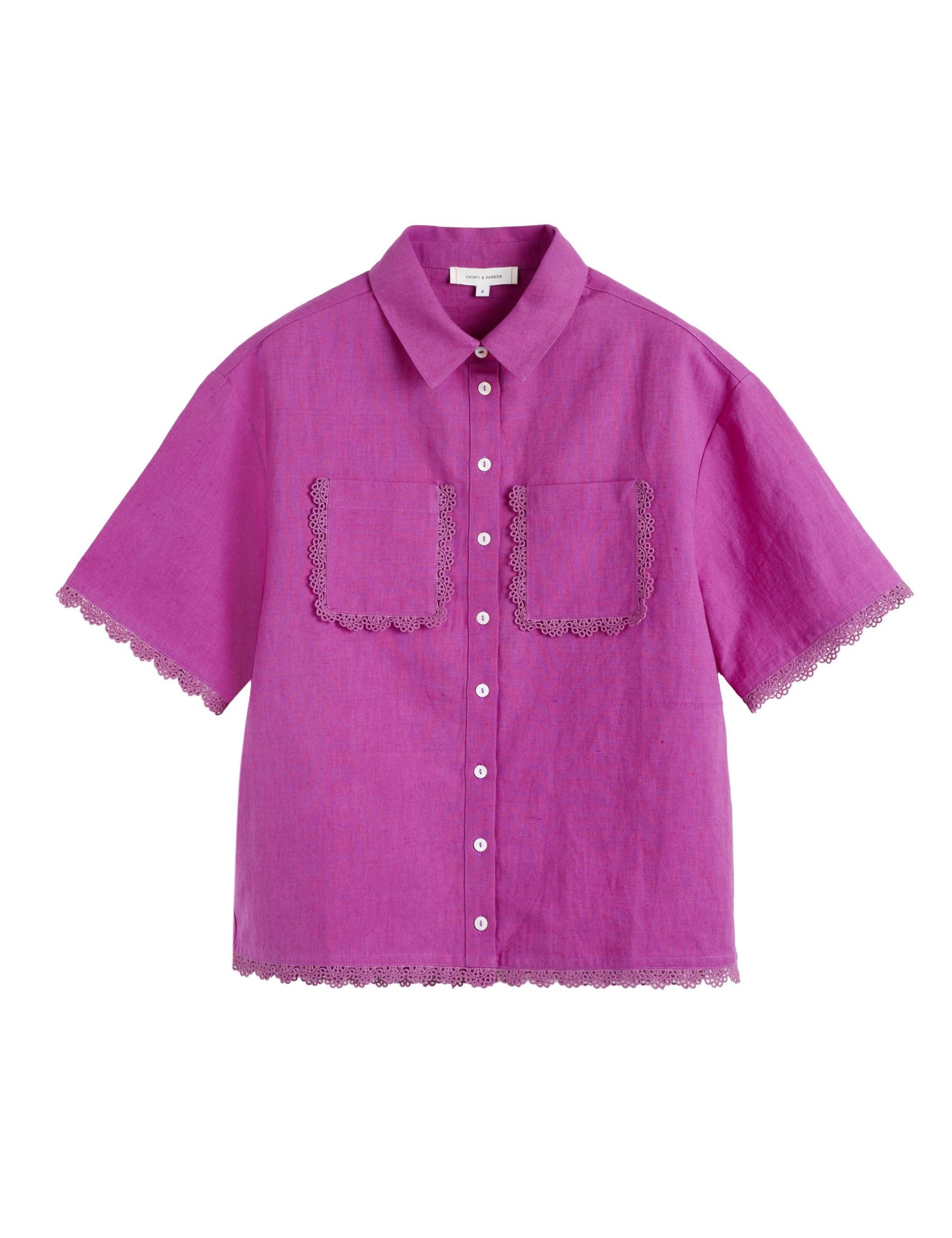 Linen Rich Embroidered Shirt 2 of 5