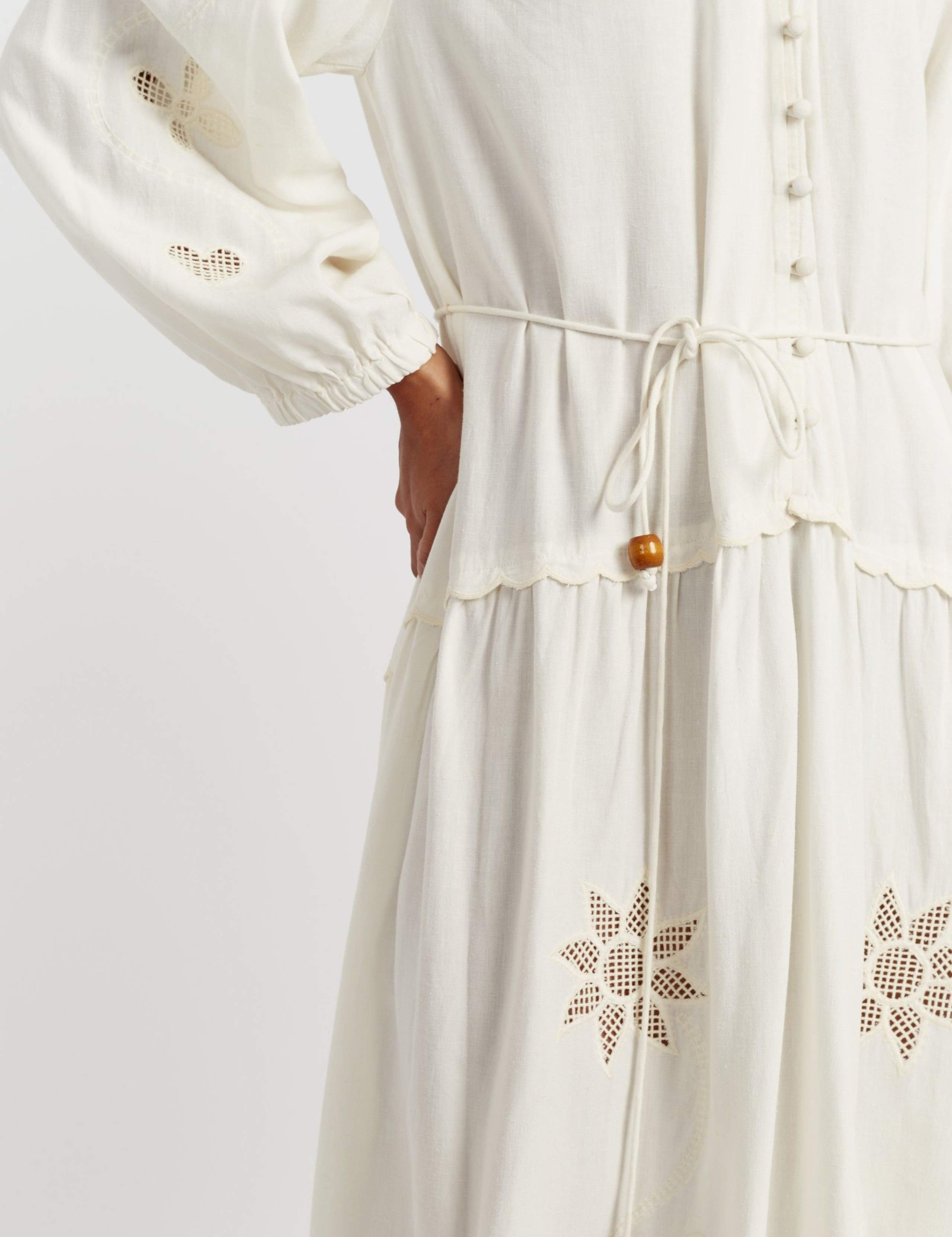 Broderie Belted Maxi Tea Dress 5 of 5