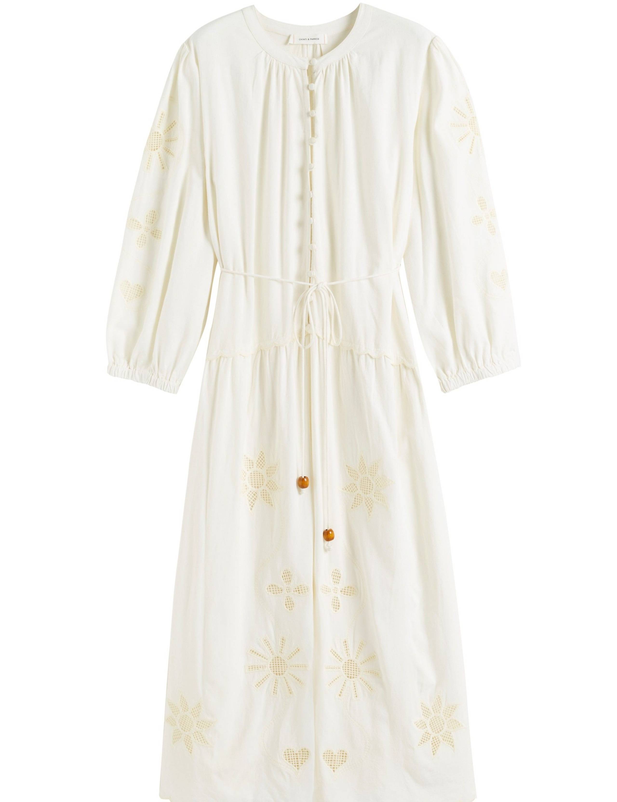 Broderie Belted Maxi Tea Dress 2 of 5