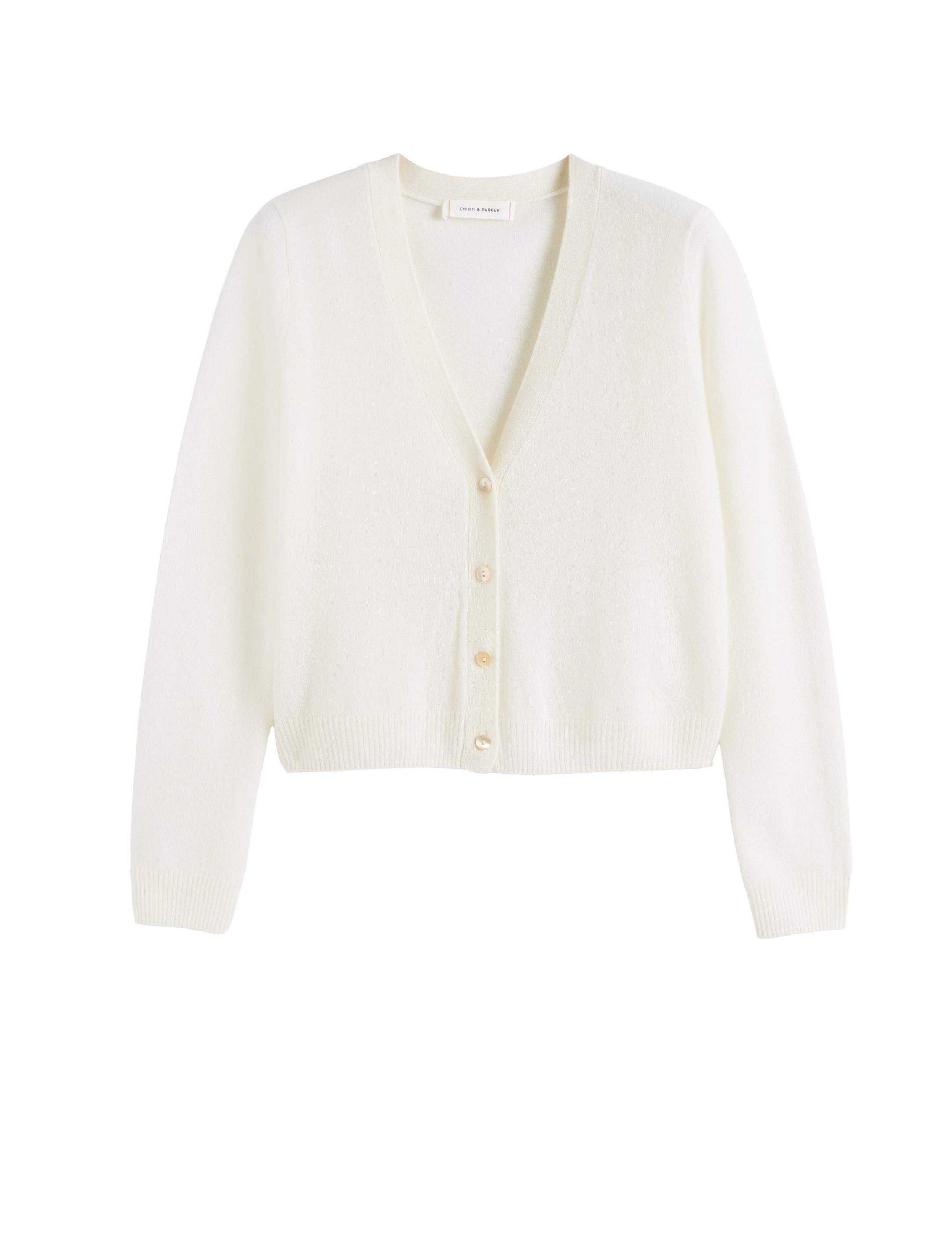 Pure Cashmere V-Neck Cardigan 2 of 5