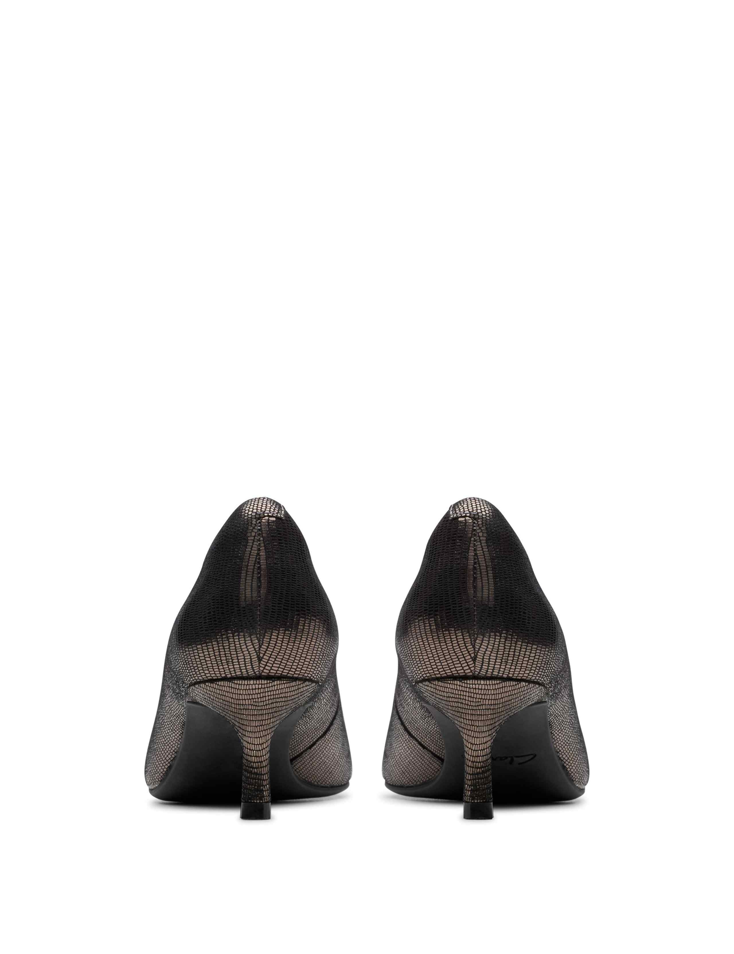 Leather Patent Kitten Heel Court Shoes 5 of 6