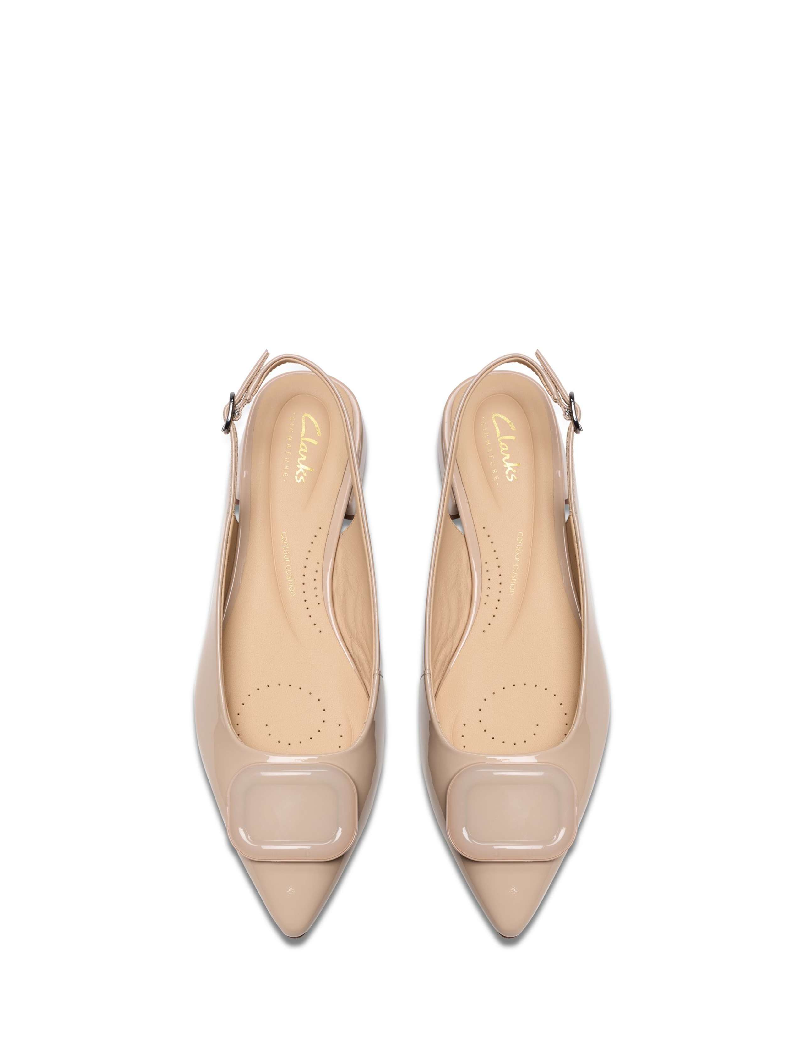 Leather Flat Pointed Slingback Shoes 4 of 6
