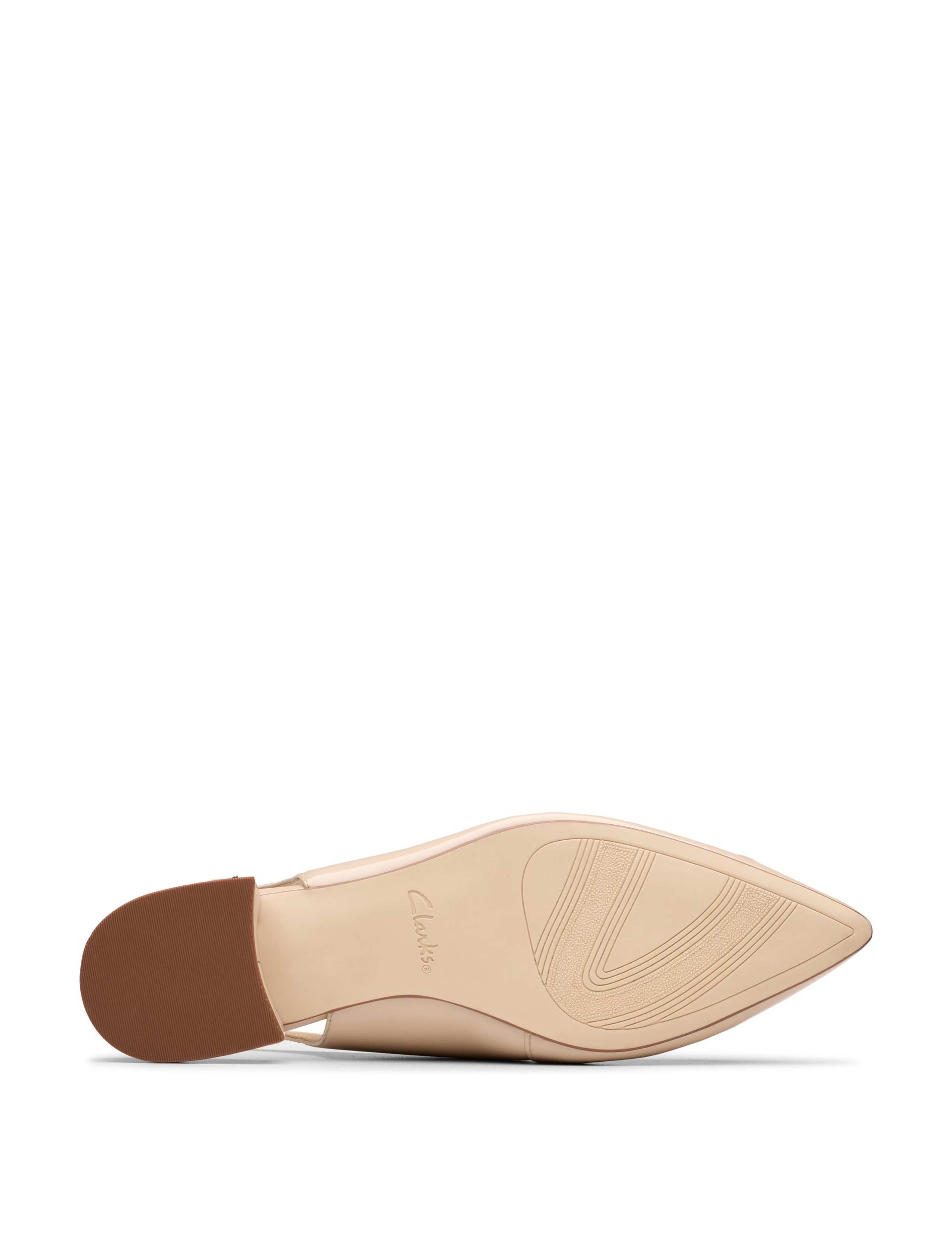 Leather Flat Pointed Slingback Shoes 6 of 6