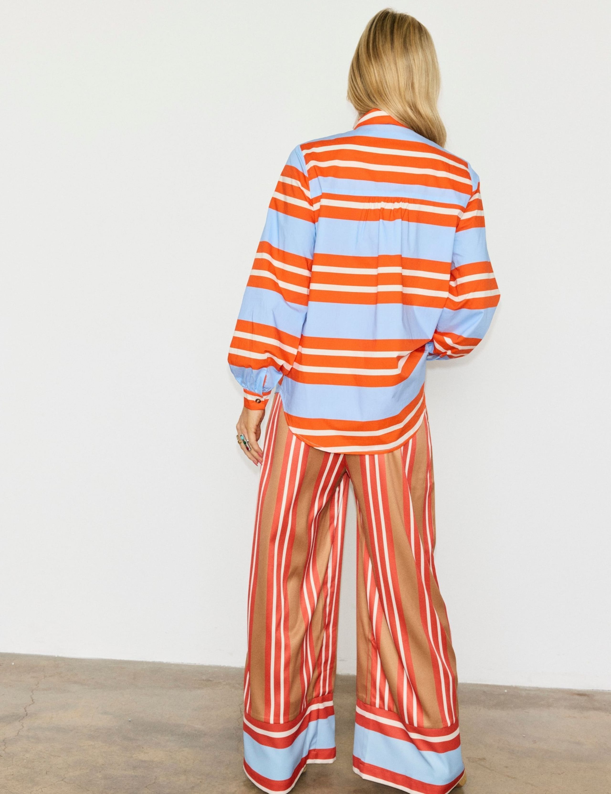 Striped Wide Leg Trousers 2 of 3