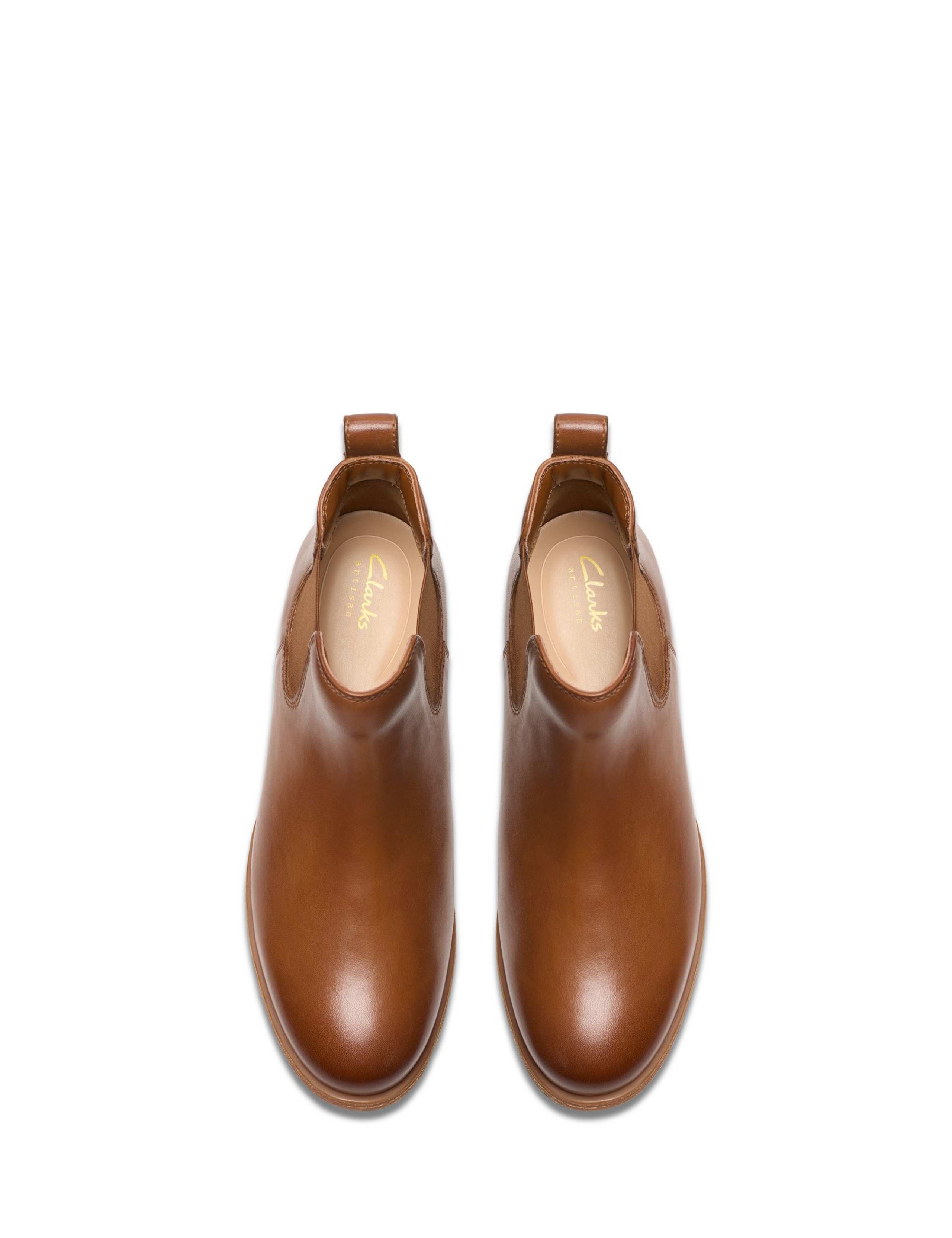 Leather Block Heel Ankle Boots 5 of 7