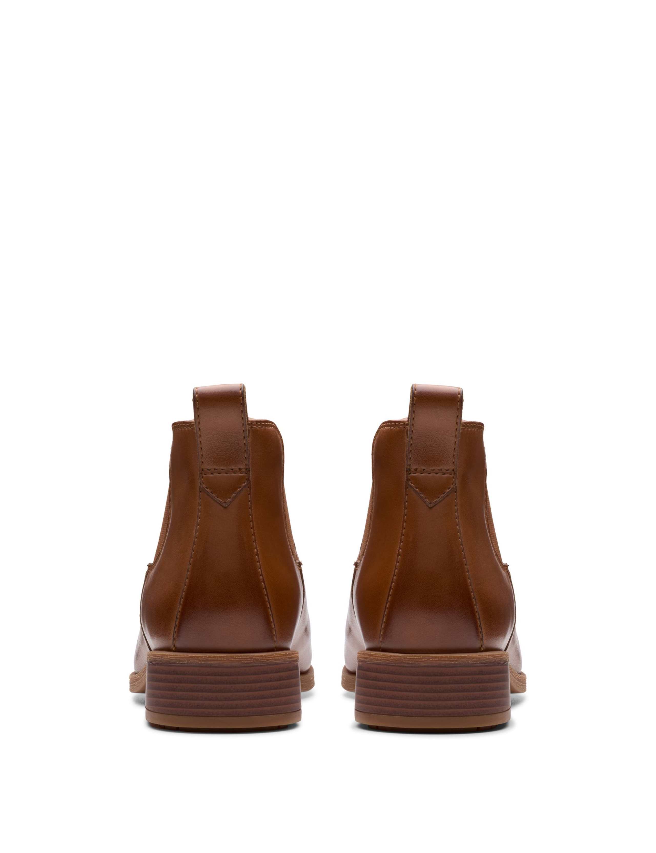 Leather Block Heel Ankle Boots 7 of 7