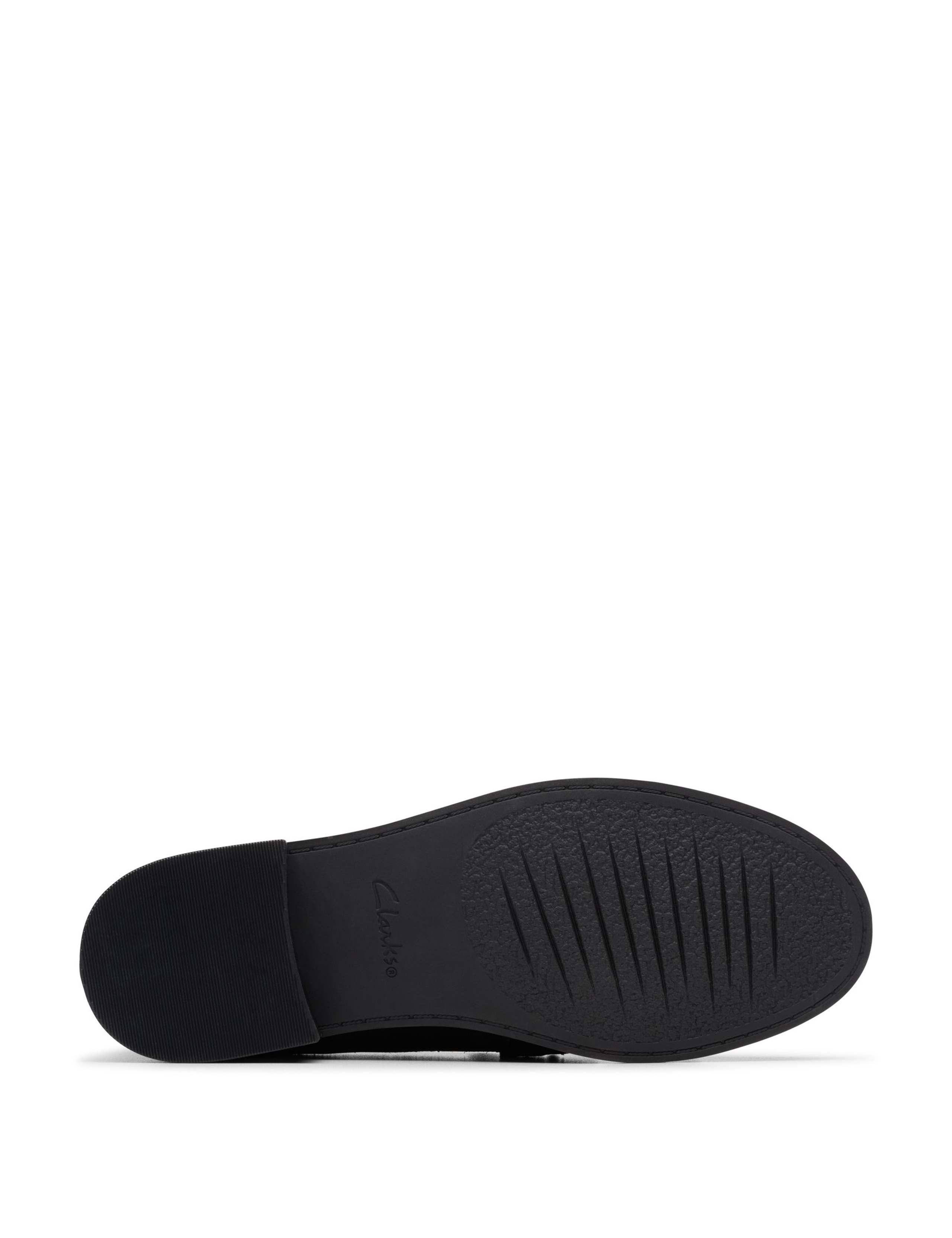 Suede Block Heel Loafers 6 of 6