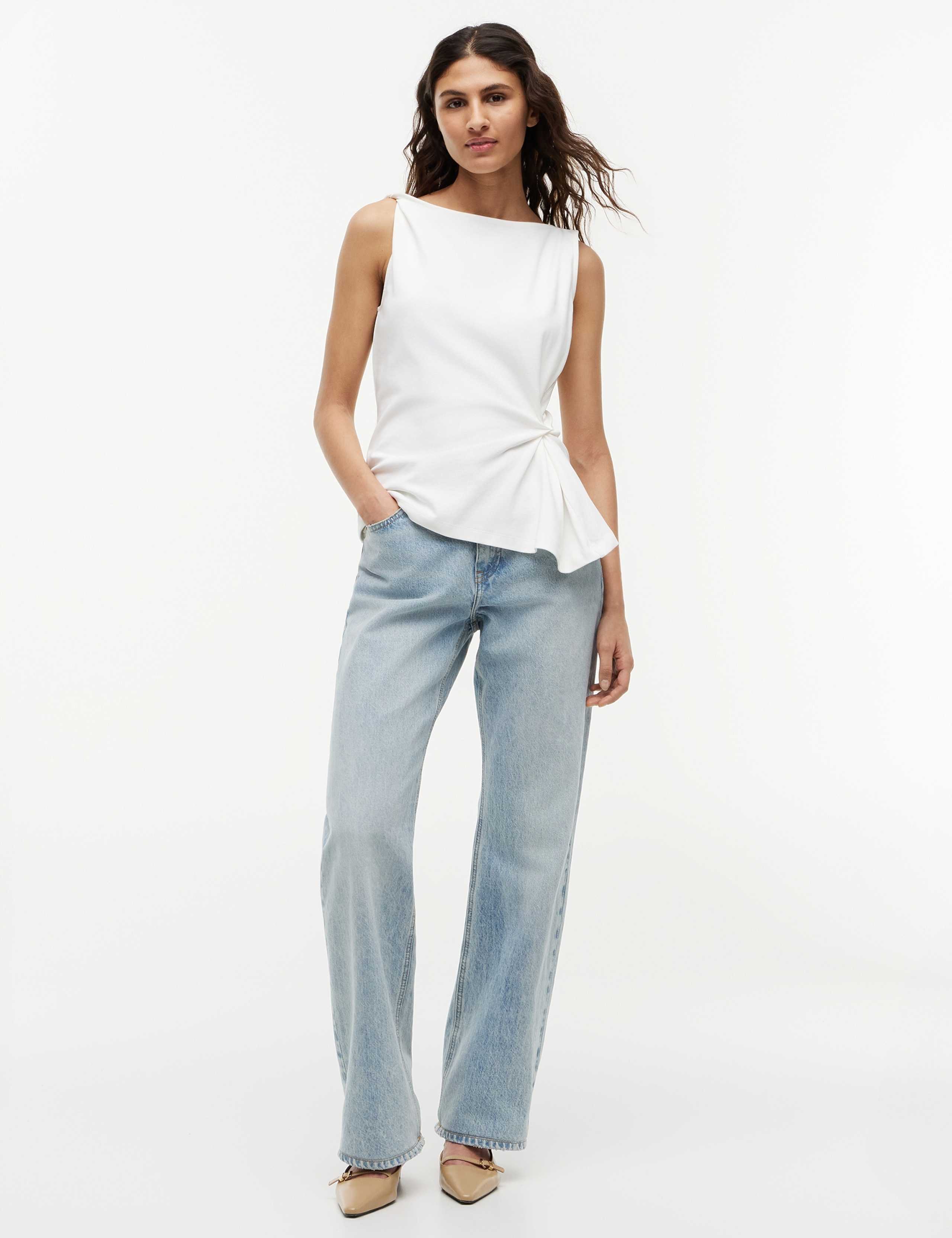 Pure Cotton Knot Front Top 3 of 5
