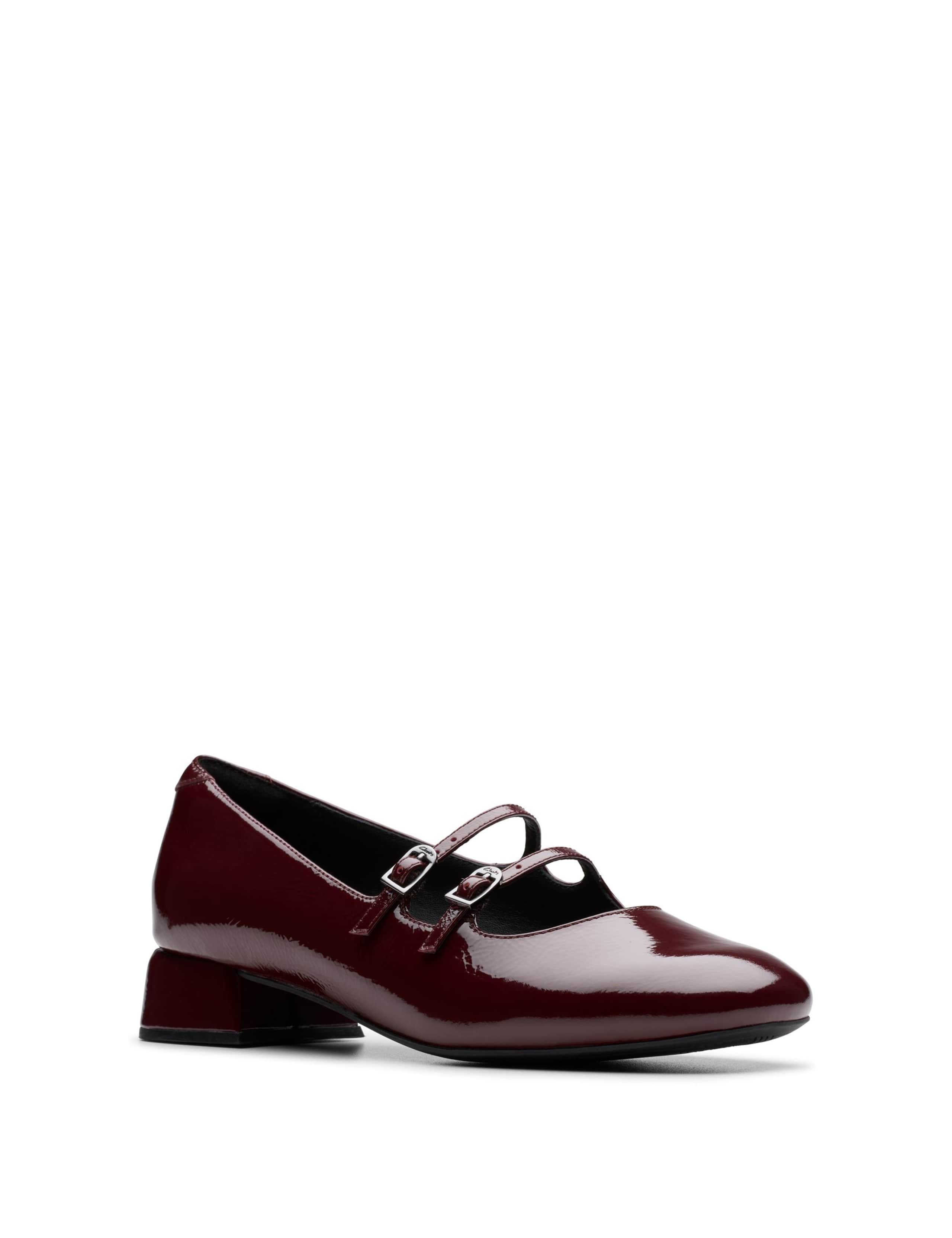 Leather Patent Block Heel Shoes 2 of 6