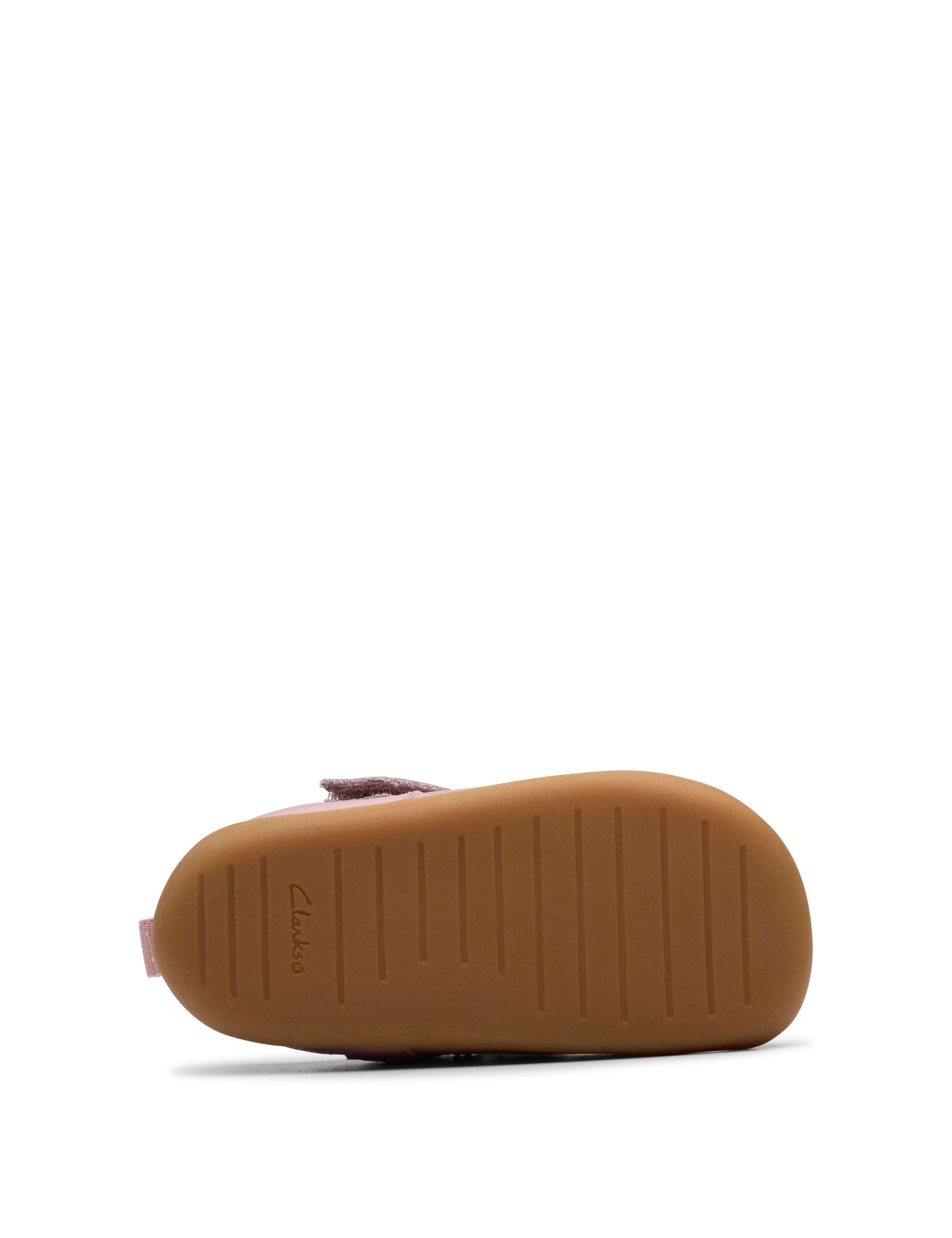 Kids' Leather Bow Riptape Shoes (3 Small - 5 Small) 6 of 6